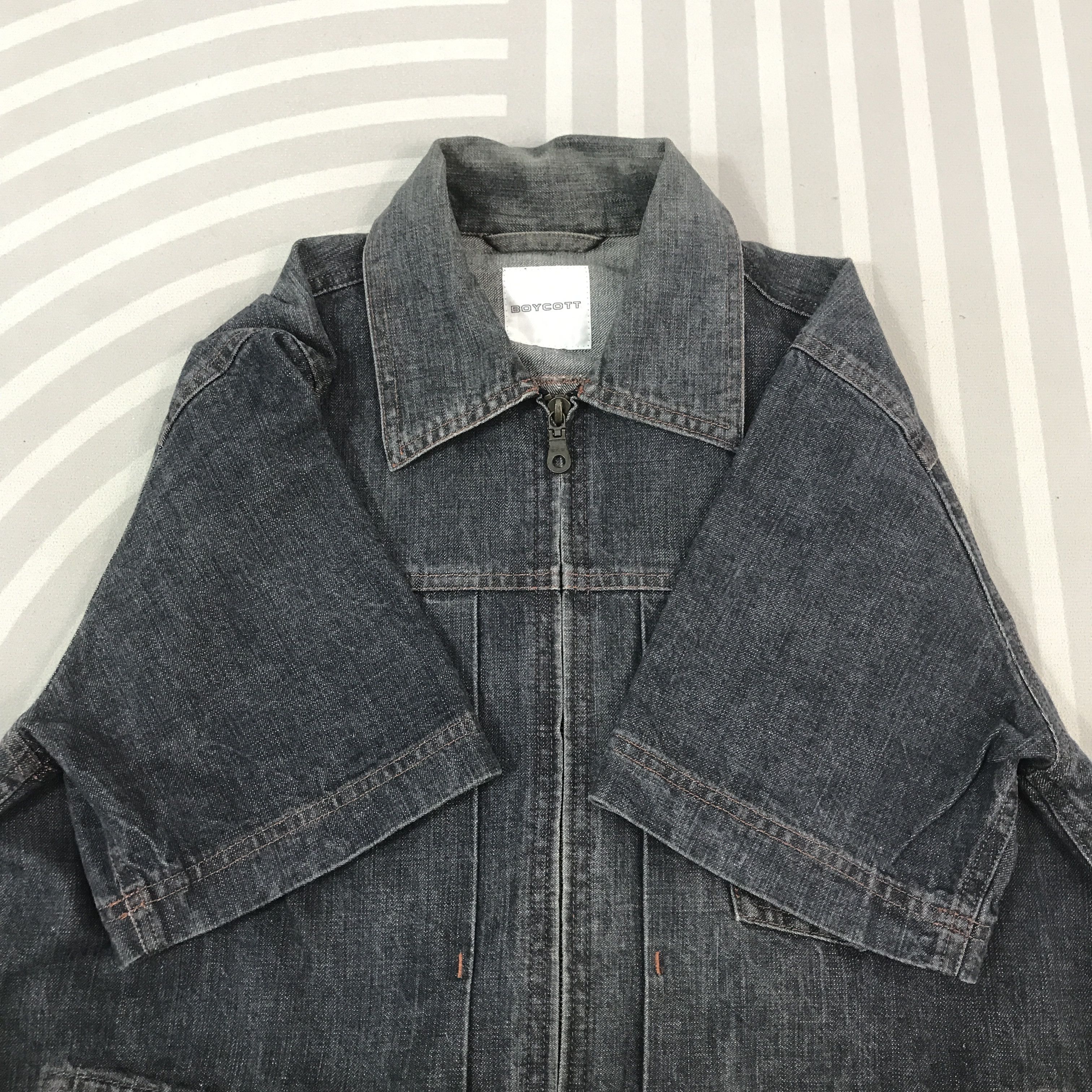 Boycott Vintage Boycott Denim zip Jacket japan K66B19 Size US M / EU 48-50 / 2 - 8 Thumbnail