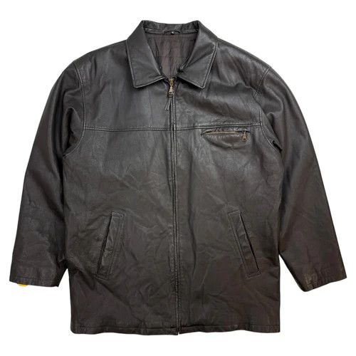 ✳️ ANGELO LITRICO 革ジャン　茶色 Angelo Litrico C&A Vintage leather Jacket Tan/ Brown Small