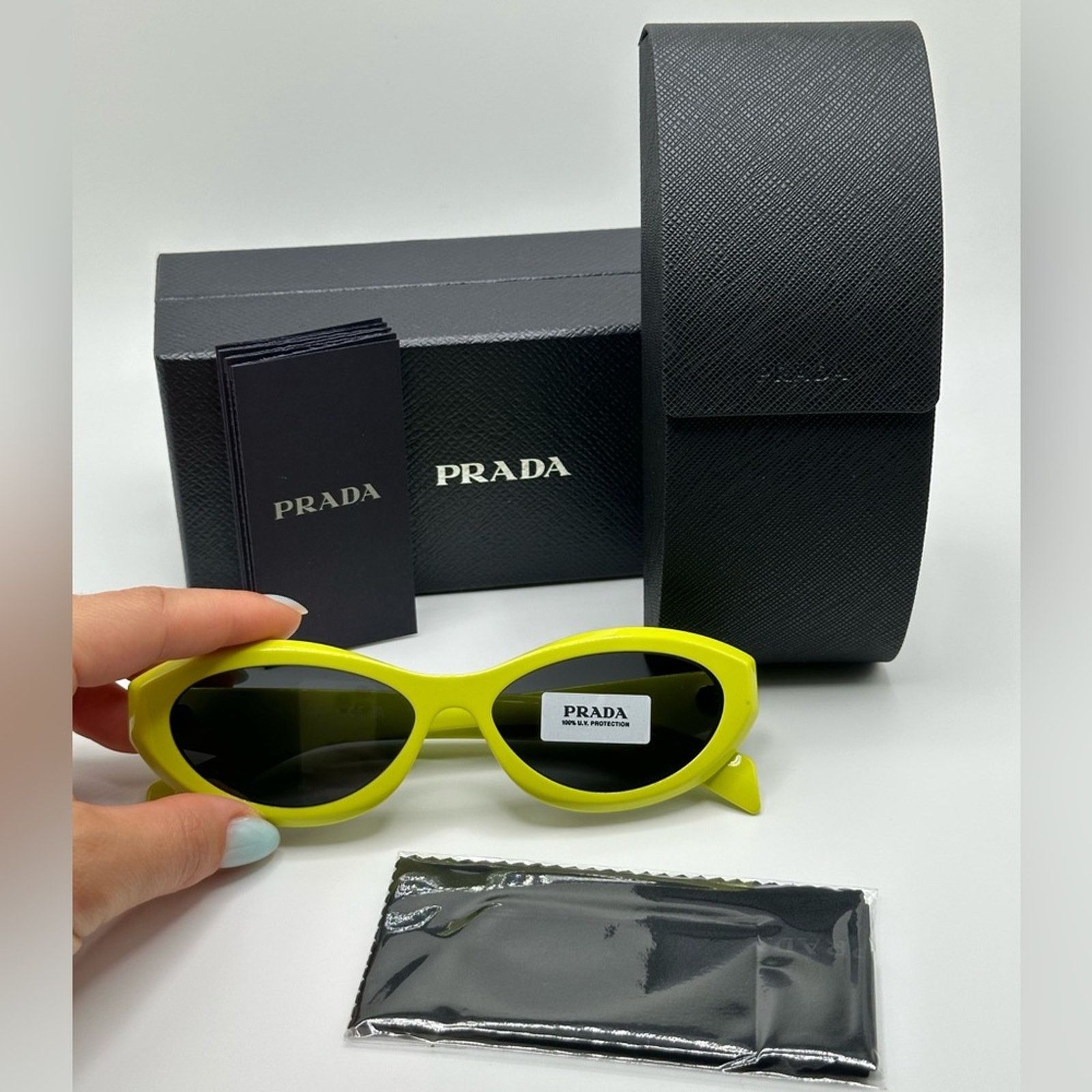 Prada NEW PRADA Symbol PR26ZS 13L08Z Cedar/Dark Grey Sunglasses Size ONE SIZE - 14 Thumbnail