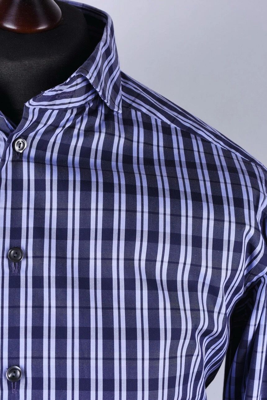 Eton Eton Slim Fit Check Button-Down Shirt Size US M / EU 48-50 / 2 - 2 Thumbnail