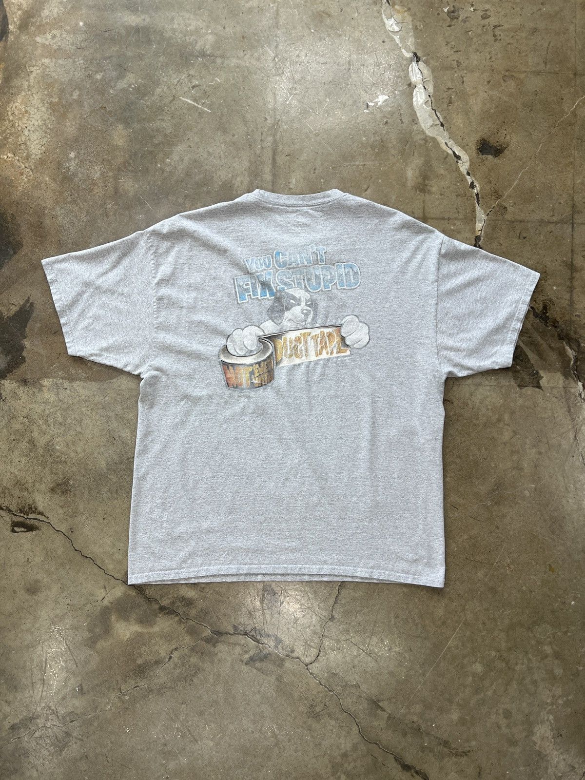 Vintage Big Dogs Can't Fix Stupid Tee 2XL Size US XXL / EU 58 / 5 - 2 Thumbnail