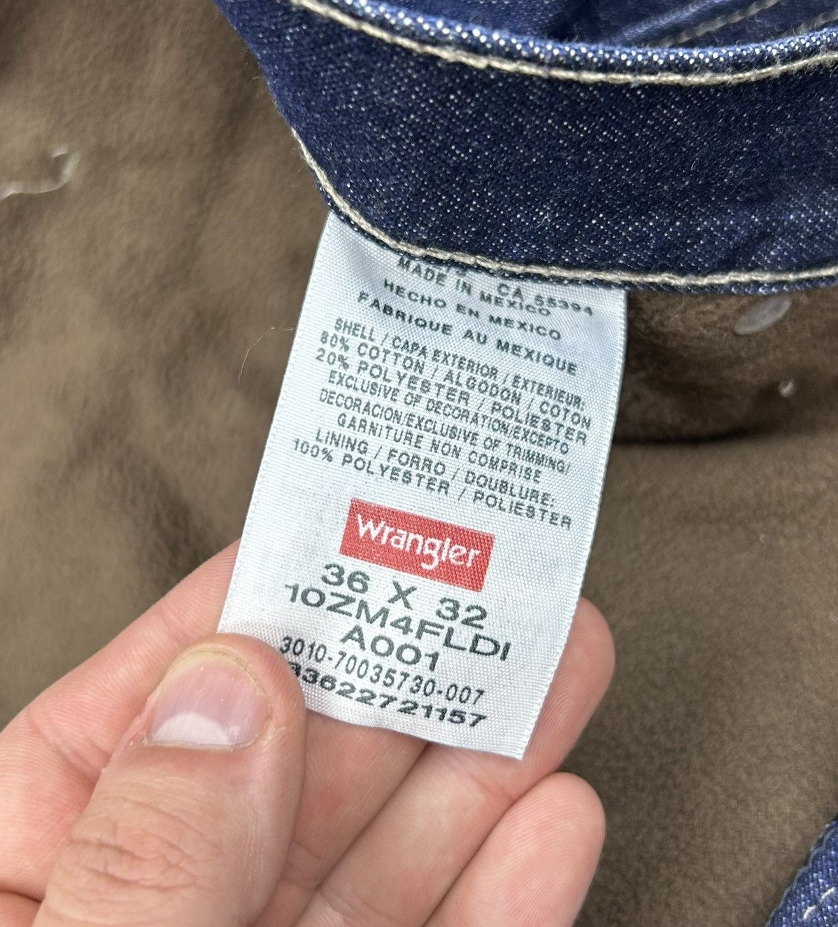 Vintage × Wrangler Wrangler Vintage 90’s Carpenter baggy Winter jeans size 36 Size US 36 / EU 52 - 5 Thumbnail