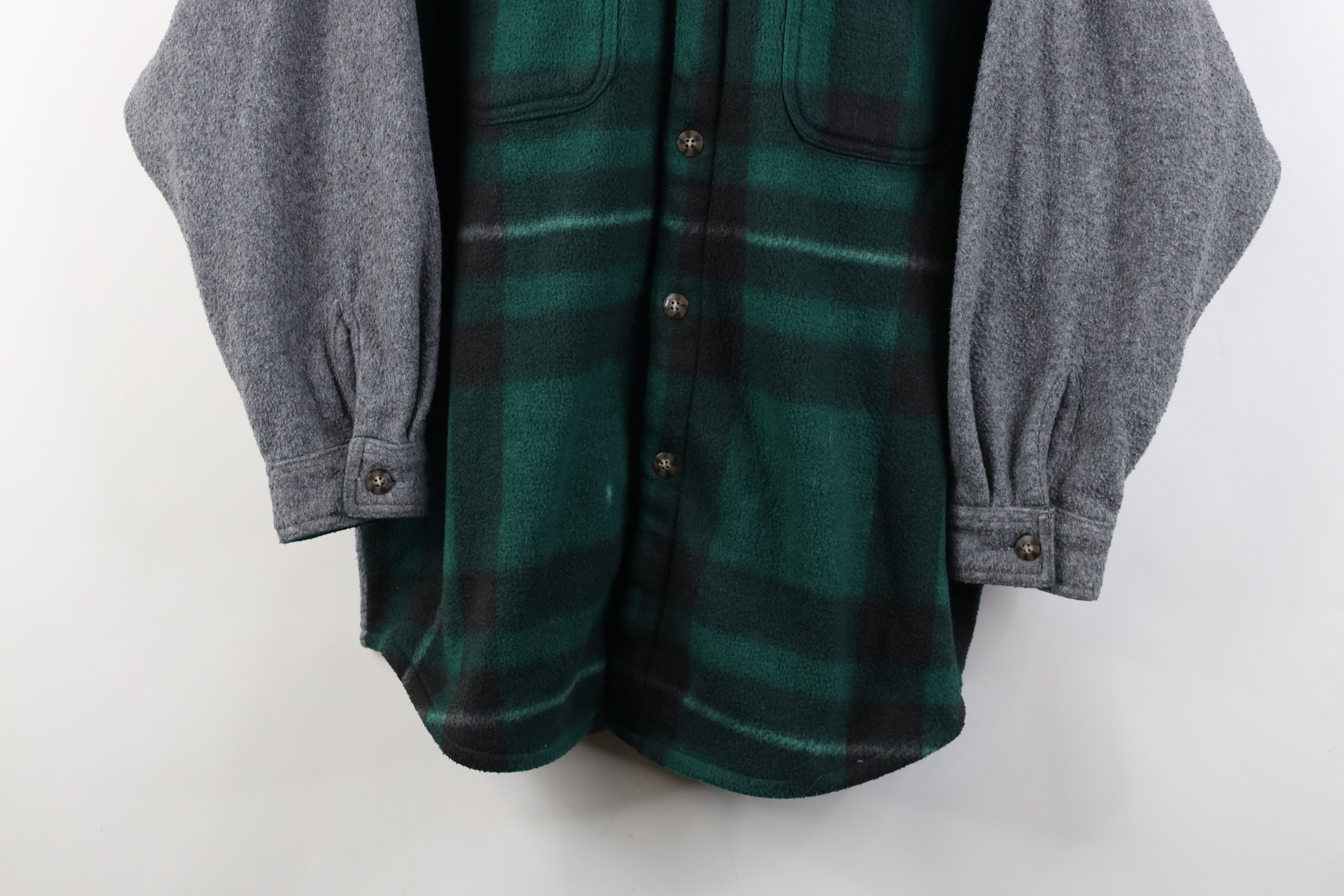 Vintage Vintage 90s Streetwear Fleece Button Shirt Jacket Jac Size M / US 6-8 / IT 42-44 - 3 Thumbnail