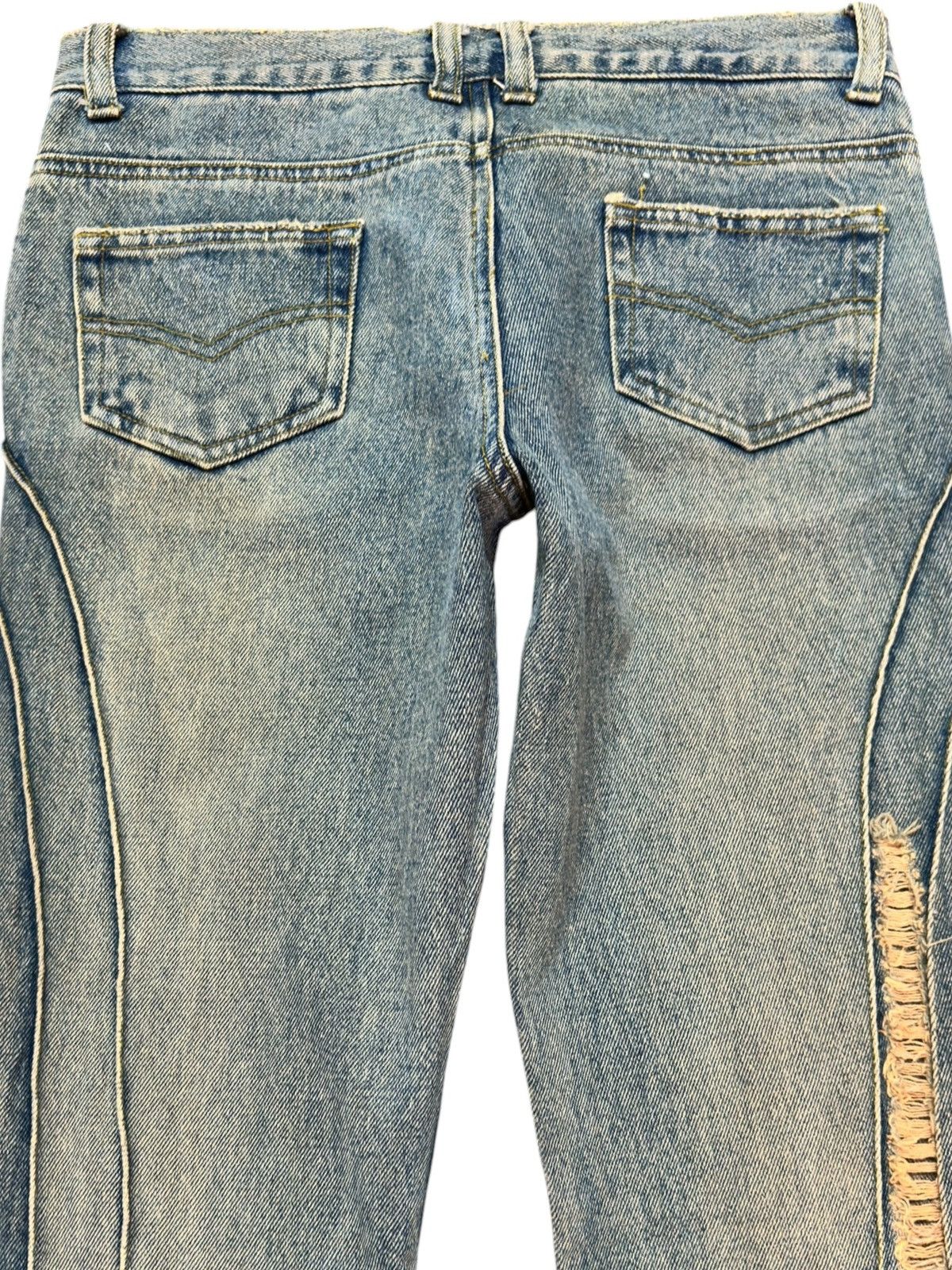 Who Decides War Vintage Japanese Brand Flare Mudwash Distressed Denim Size US 28 / EU 44 - 5 Thumbnail