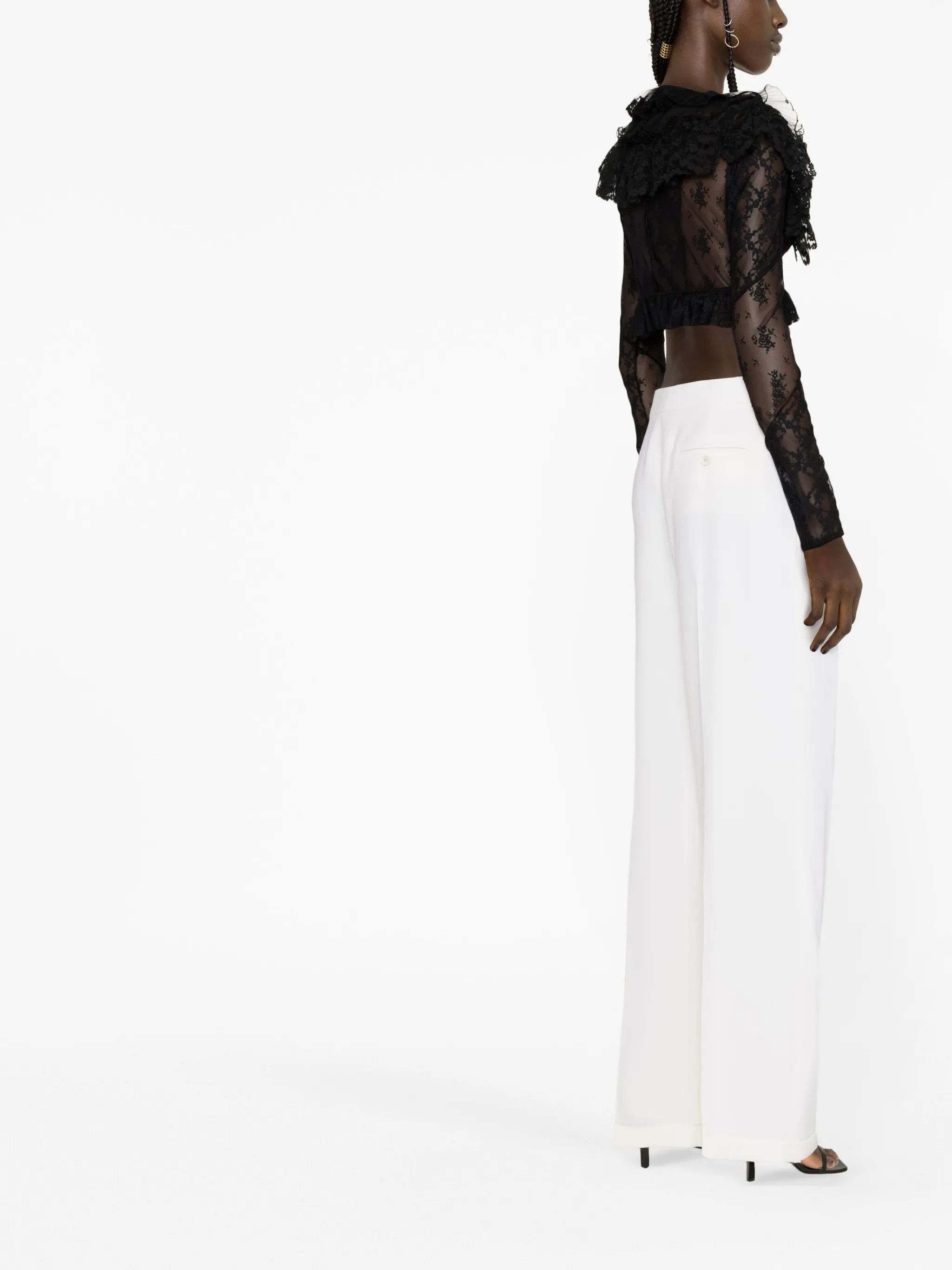 Alexander McQueen o1y0325 Pant in Ivory Size 30" / US 8 / IT 44 - 3 Thumbnail
