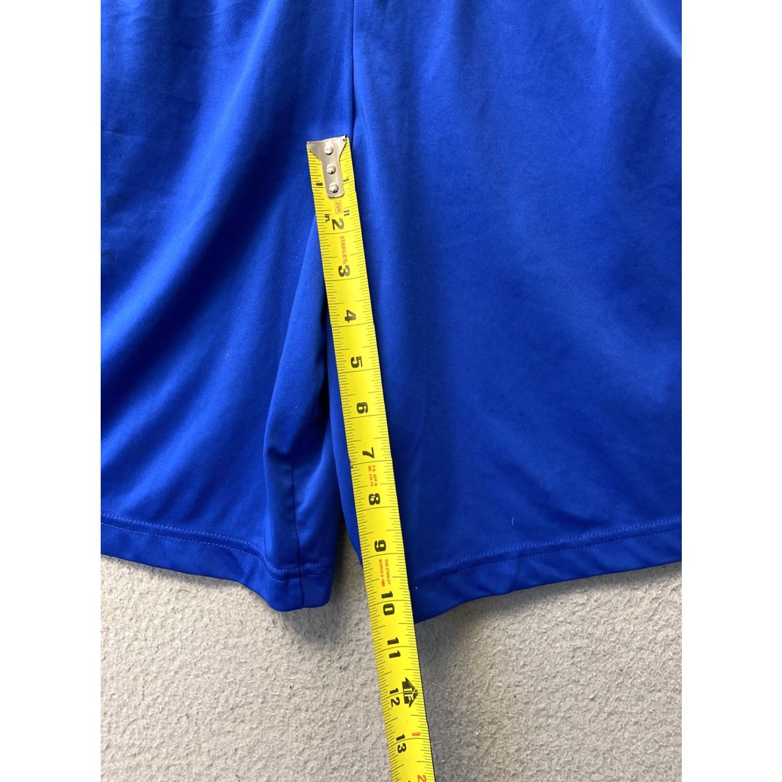 Nike NIKE Dri-Fit Blue Shorts Men's Large Elastic Waist Solid Sports Regular Inseam 8 Size US 33 - 4 Thumbnail