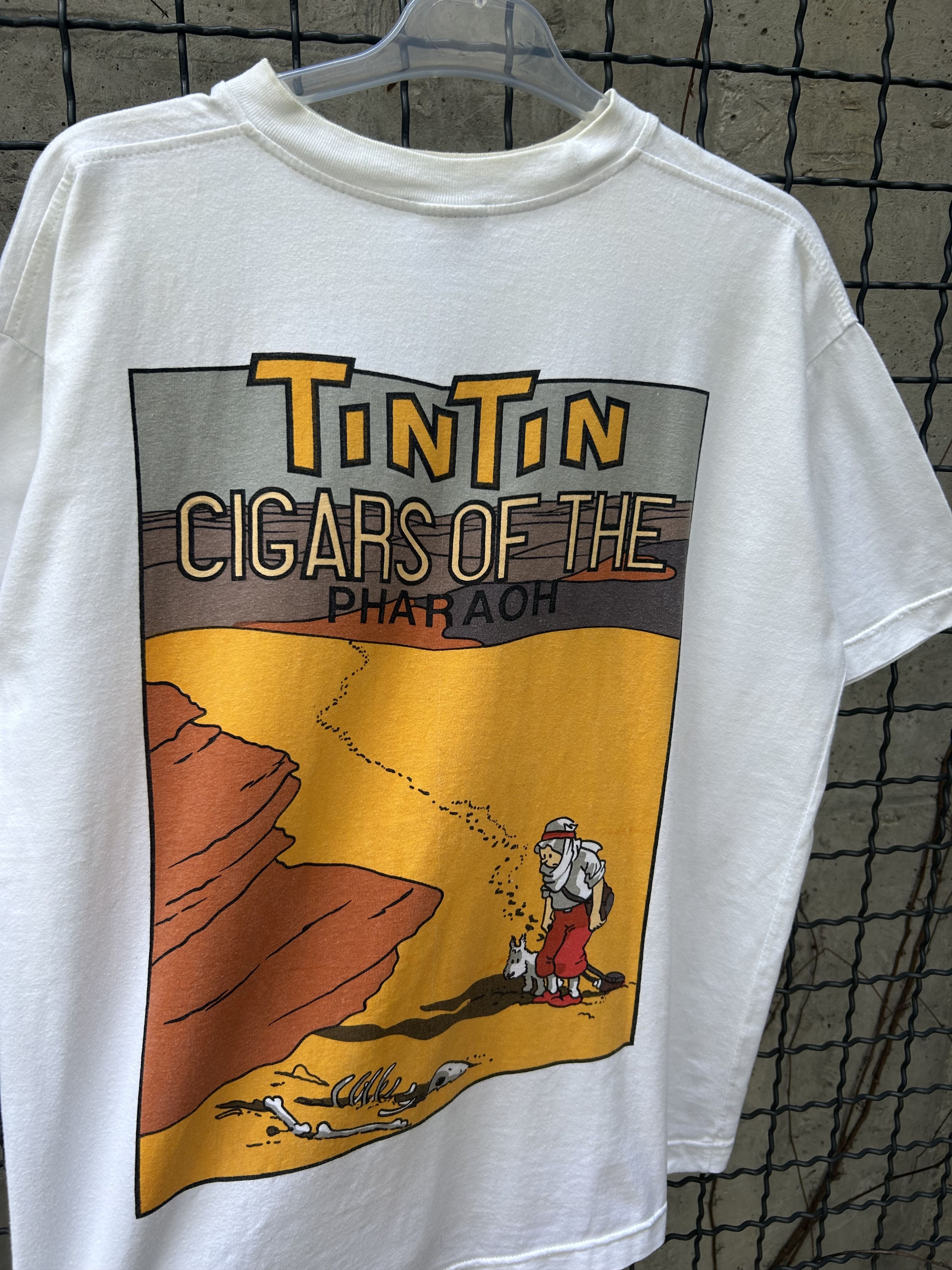 Cartoon Network Vintage 90s The Adventure of TinTin Pharaoh Comics T-shirt Size US XL / EU 56 / 4 - 3 Thumbnail