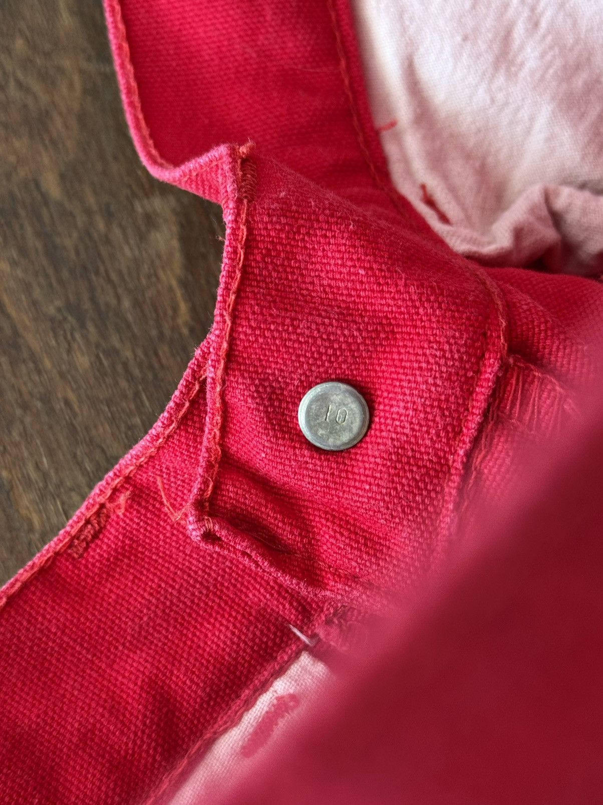 Levi's 1960s Vintage Levi’s BIG E Red Jeans Pants Size US 29 - 8 Thumbnail