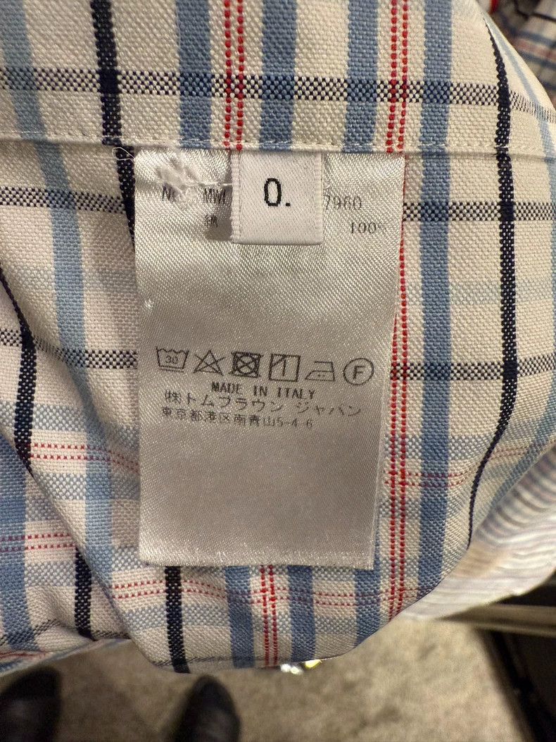 Thom Browne THOM BROWNE Check shirt arm cuffs 2502-Nextarrow Size US XS / EU 42 / 0 - 5 Thumbnail