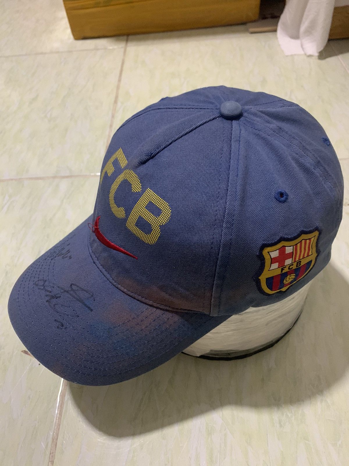 Nike Vintage Nike FC Barcelona Signature Hats Y2K Drill Size ONE SIZE - 3 Thumbnail