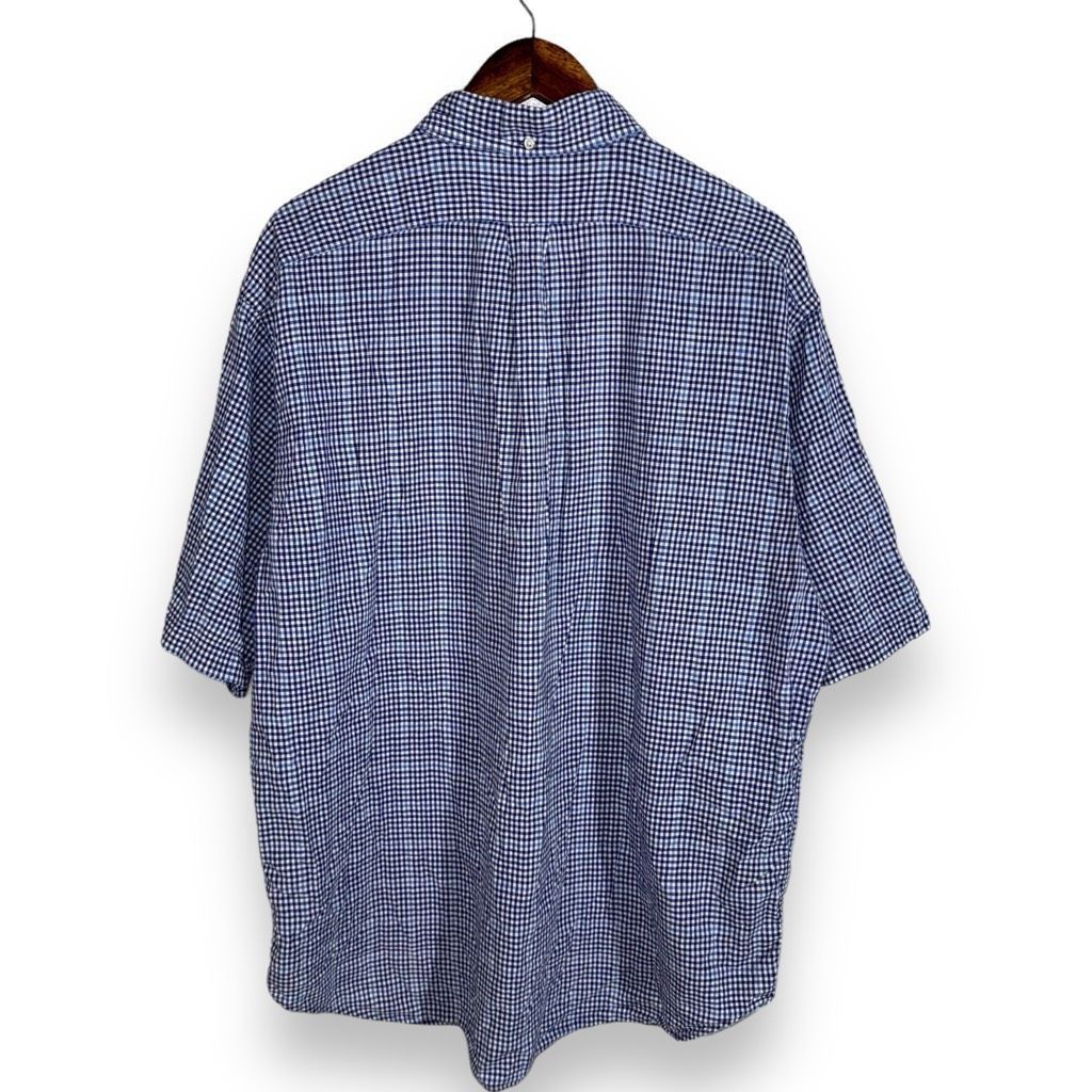 Polo Ralph Lauren Polo Ralph Lauren Blue Check Purcell Polo Size XL Size US XL / EU 56 / 4 - 7 Thumbnail