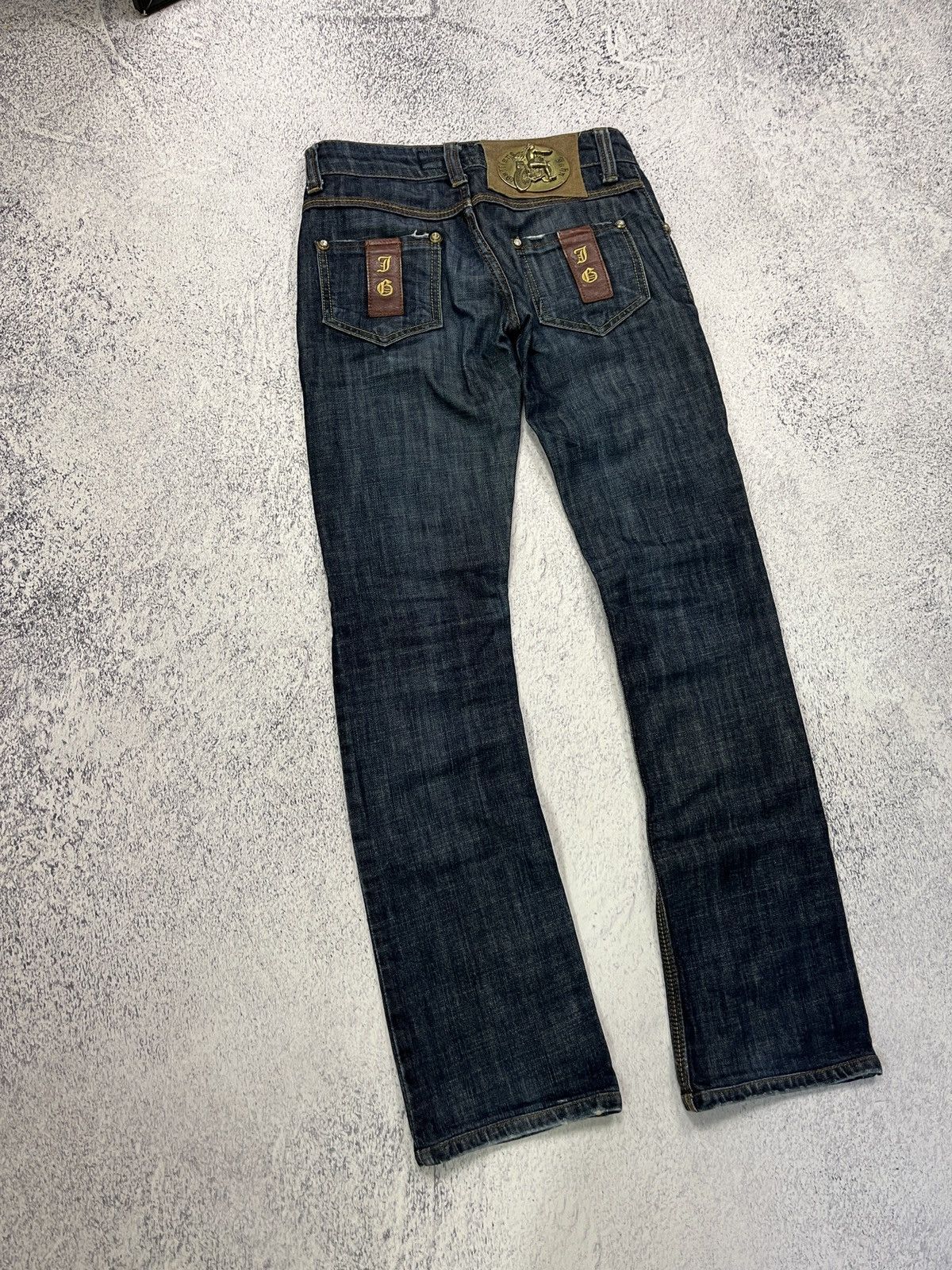 John Galliano Vintage John Galliano Crazy Y2k Jeans Big Buckle Rare Sz 27 Size 27" / US 4 / IT 40 - 2 Thumbnail