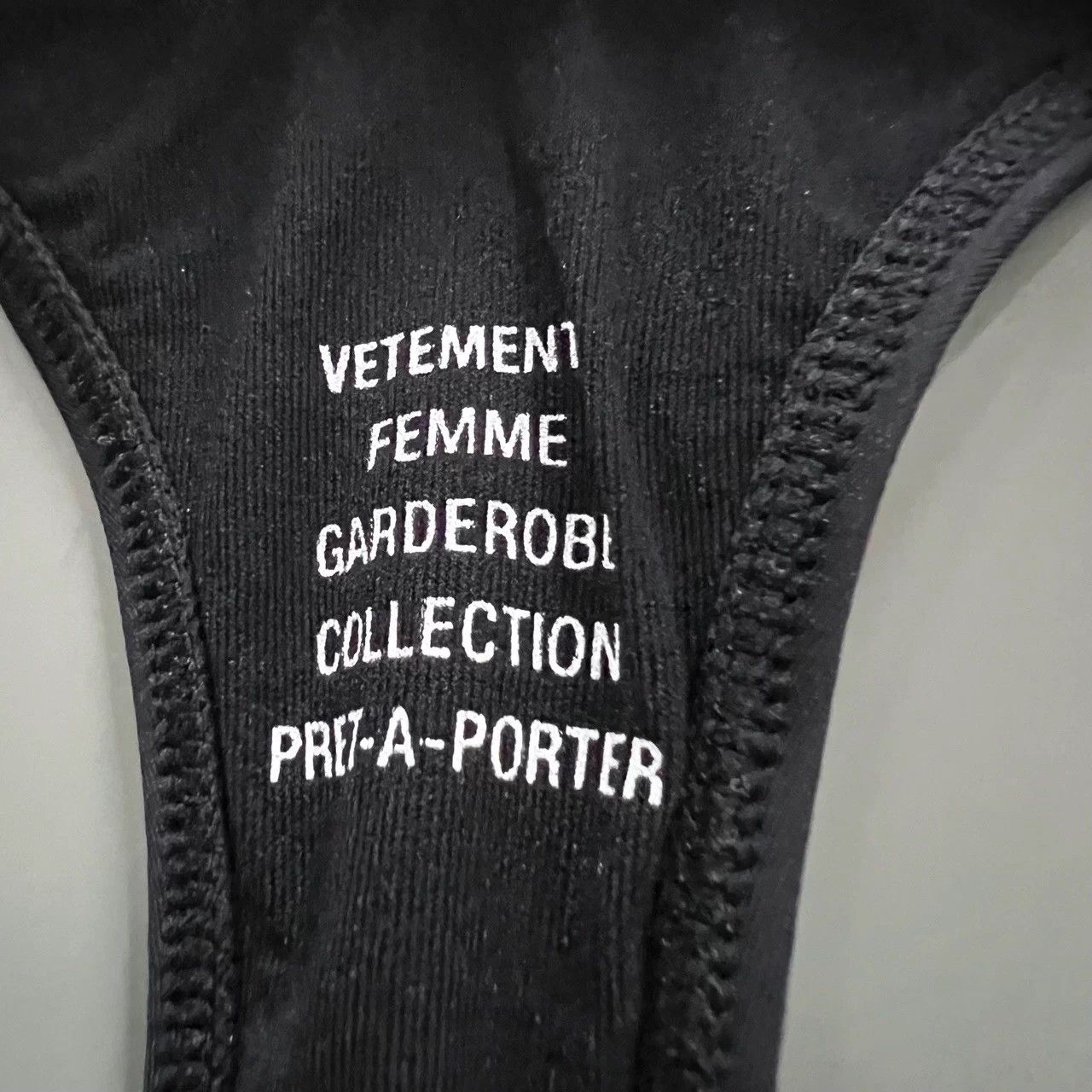 Vetements Vetements Black Logo Print S Dress Size XS / US 0-2 / IT 36-38 - 2 Thumbnail