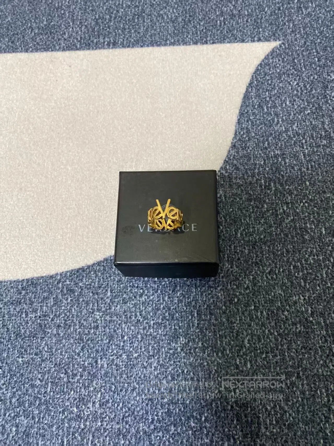 Versace versace gold letter decorative ring size 11. Size ONE SIZE - 1 Thumbnail