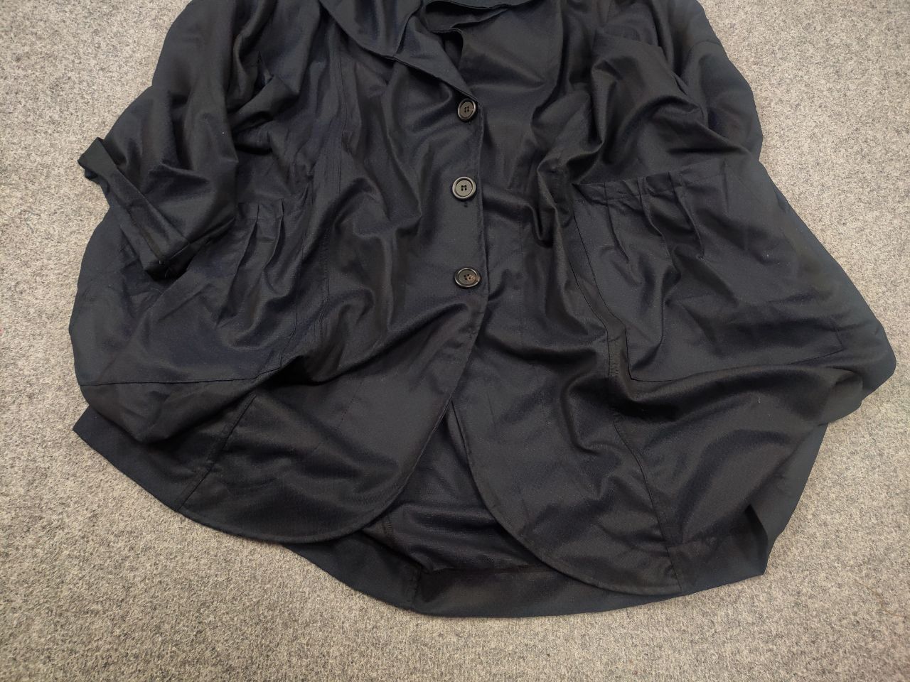 Vintage La Bass Germany Design Wool Blend Navy Oversized ligh Jacket Size XL / US 12-14 / IT 48-50 - 6 Thumbnail