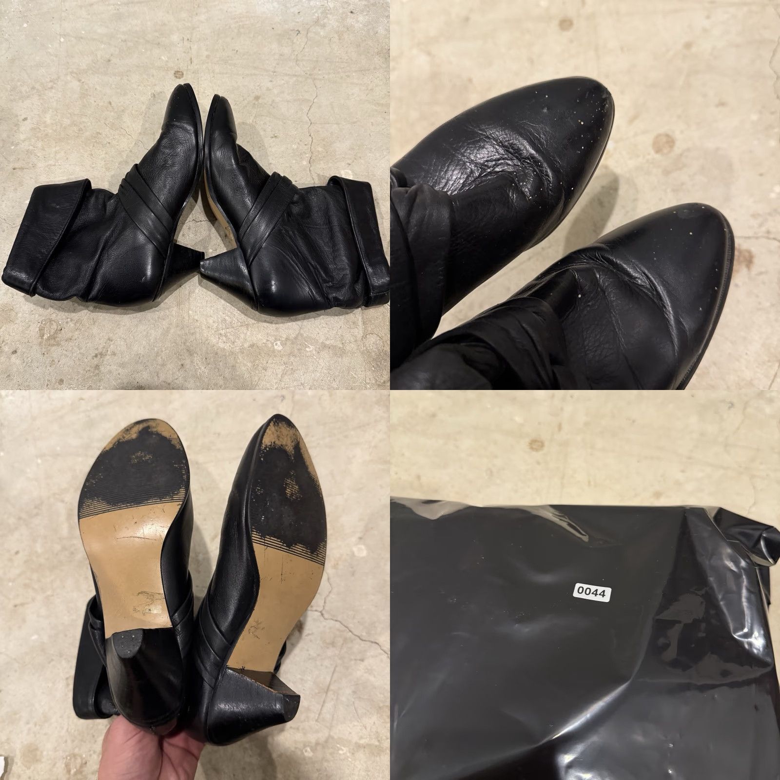 Frye VINTAGE Frye Pull On Slouch Ankle Bootie Black Leather Women's 8.5 M Boho Shoes Size US 9 / IT 39 - 8 Thumbnail