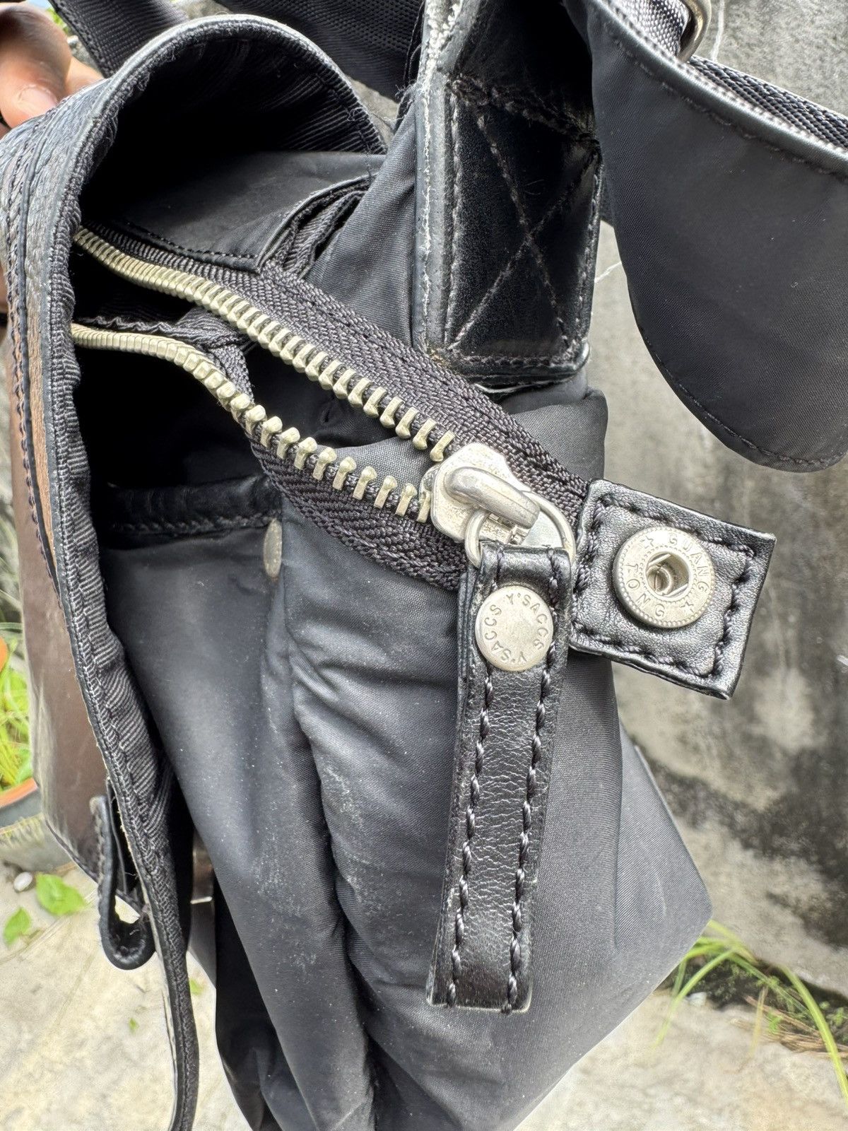 Designer × Y's × Yohji Yamamoto Y’Saccs Y’s Yohji Yamamoto Japan Designer Leather Sling Bag Size ONE SIZE - 14 Thumbnail