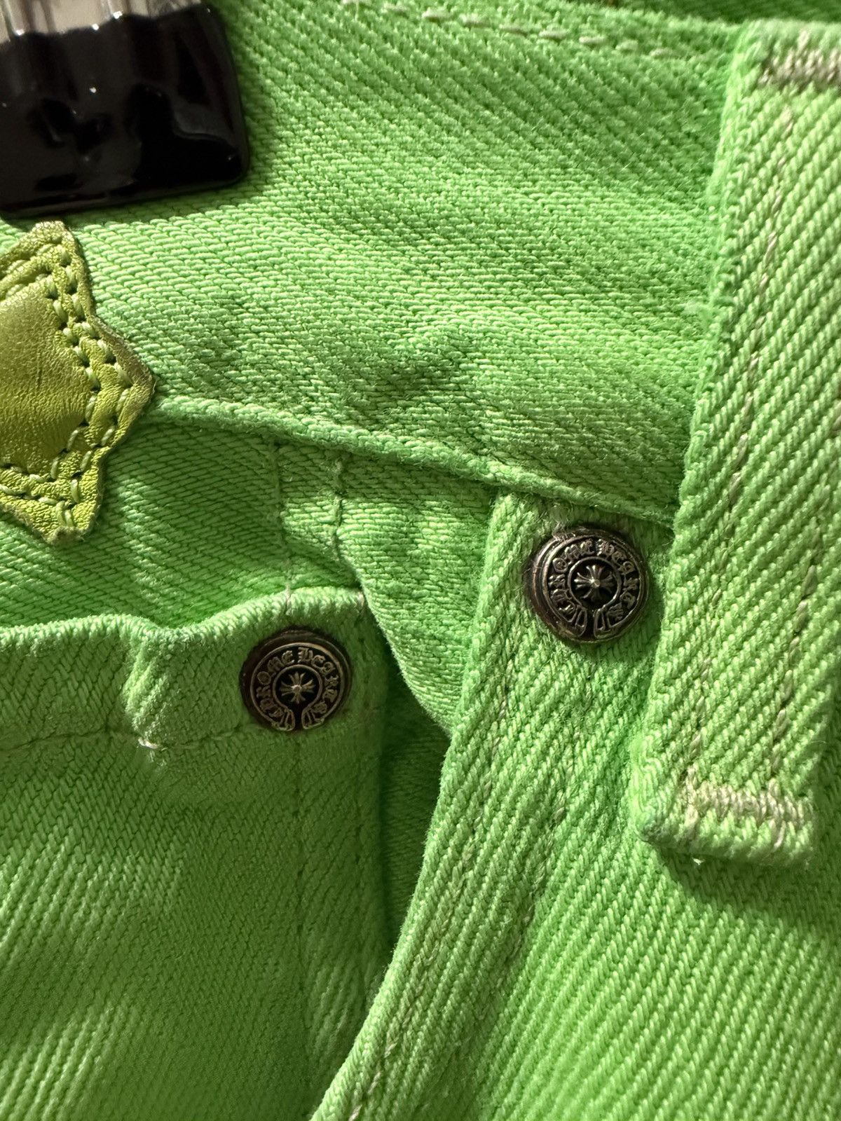 Chrome Hearts Chrome Hearts Green Cross Patch Levis Size US 34 / EU 50 - 12 Thumbnail