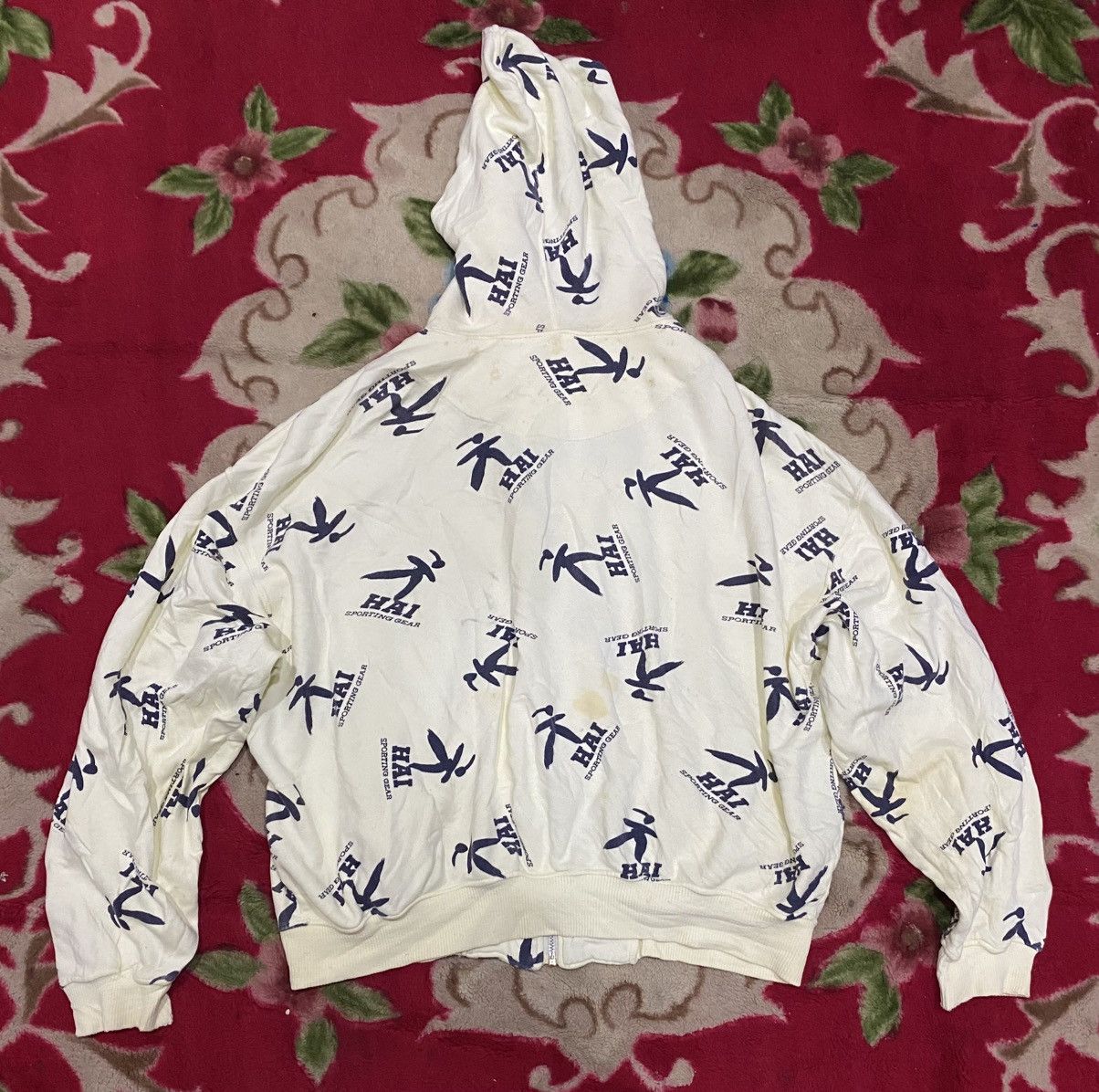 Hai Sporting Gear Vintage 80s Hai Sporting Gear By Issey Miyake Hoodie Size US L / EU 52-54 / 3 - 2 Thumbnail