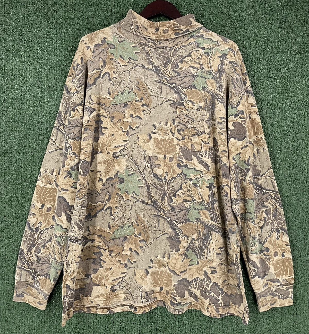 Other VTG 90’s Advantage Leaf Bark Camo Pocket Turtleneck Size US XXL / EU 58 / 5 - 1 Thumbnail