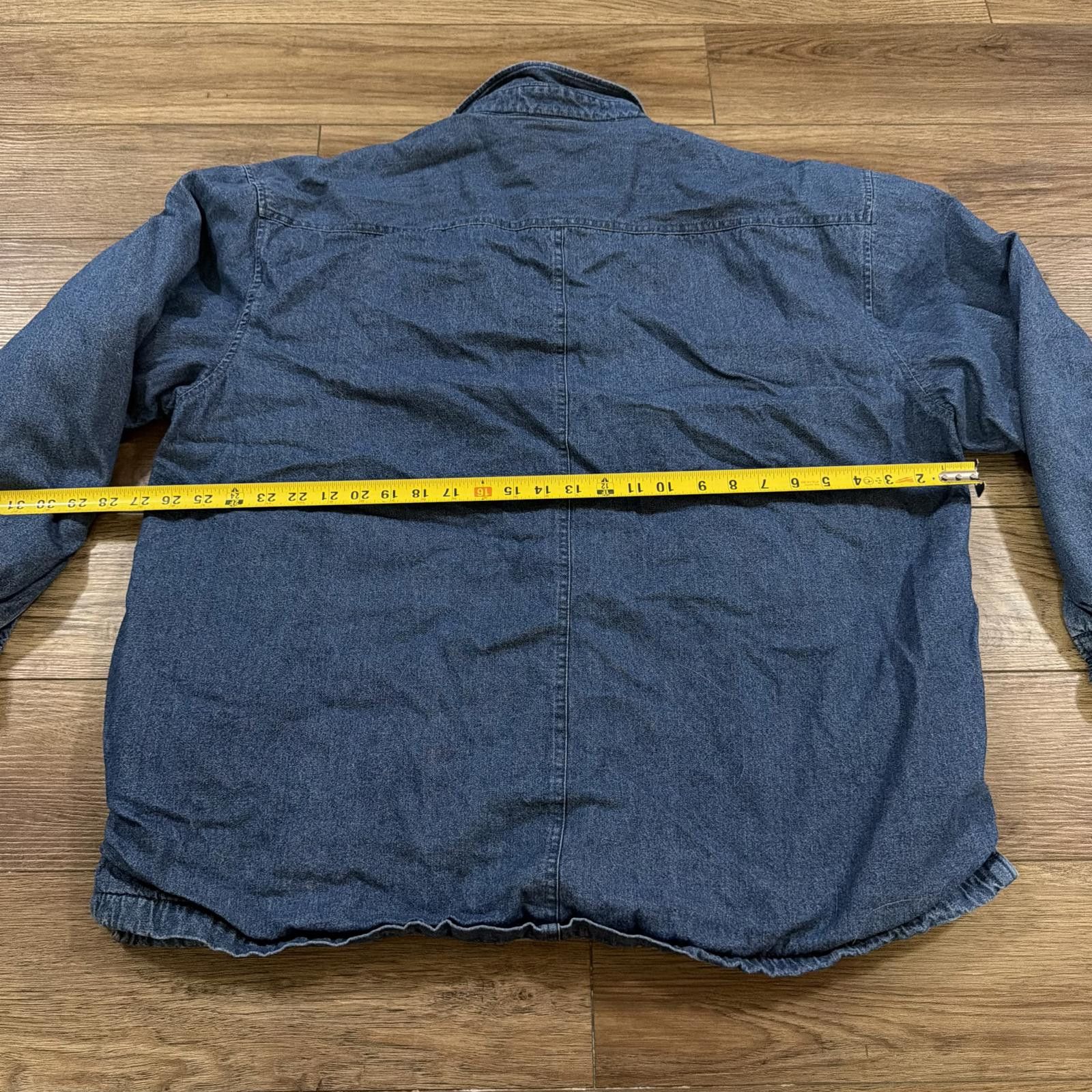 Other Vintage Denim Shirt Jacket Fleece Lined Shacket 90s Y2K Size US XXL / EU 58 / 5 - 7 Thumbnail