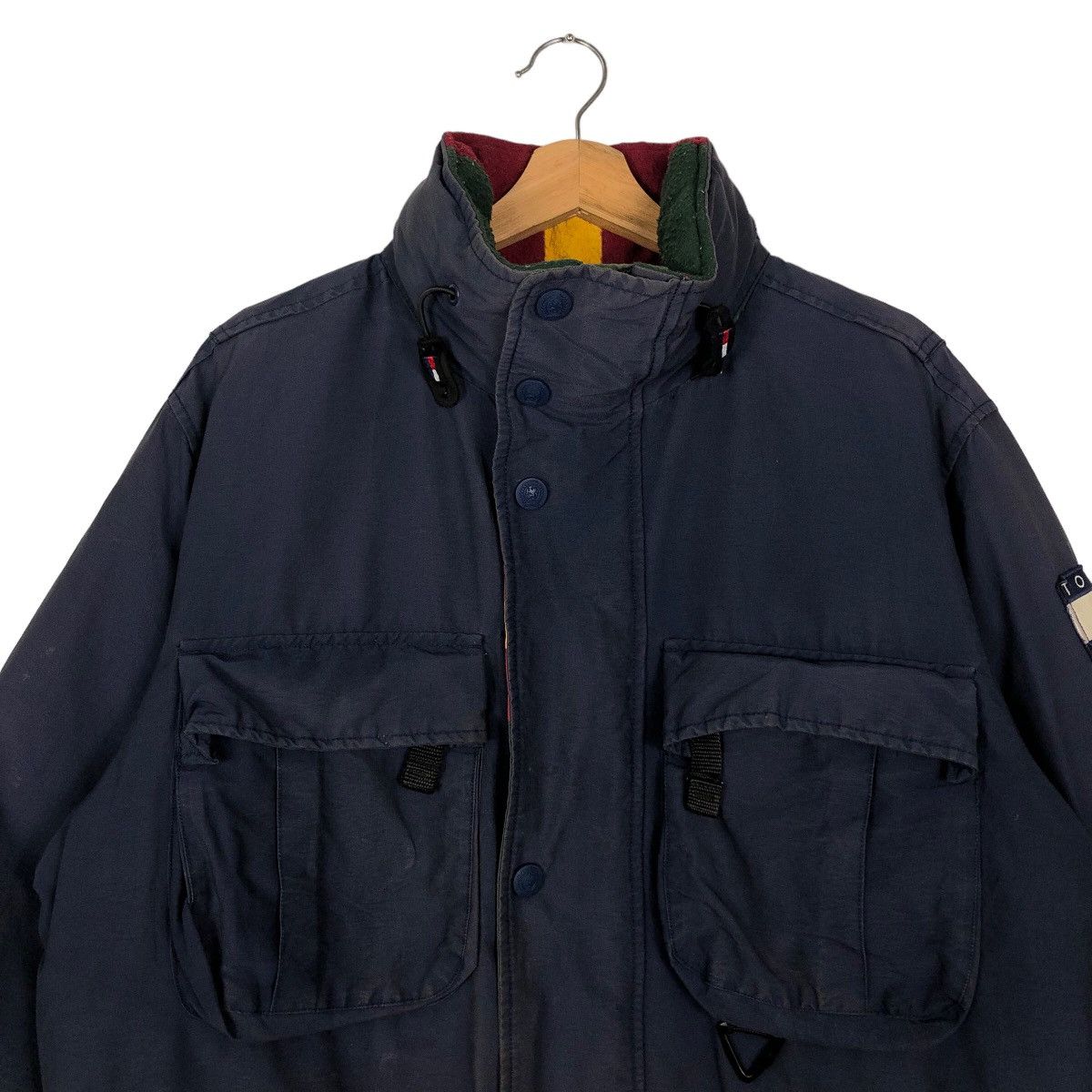 Japanese Brand 🔥90’s Vintage Hunting Jacket Cargo Pocket Tommy Hilfiger Size US S / EU 44-46 / 1 - 2 Thumbnail