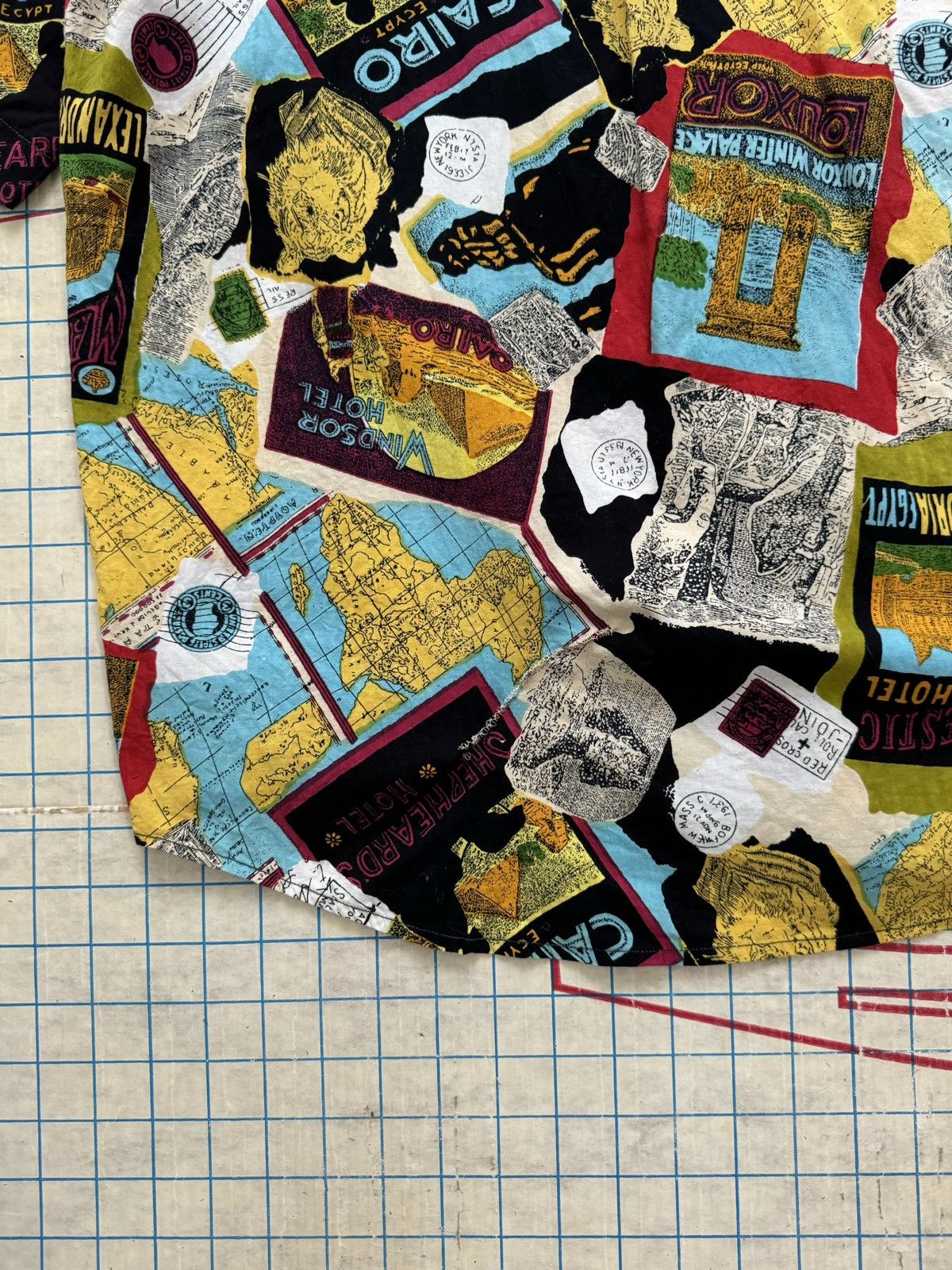 Other × Vintage Vintage Short Sleeve Button Up Cairo Egypt Luxor Tourist Size US XL / EU 56 / 4 - 9 Thumbnail