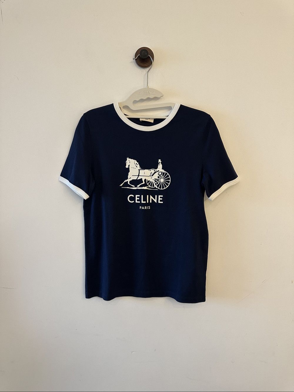 Celine Celine Horse Carriage Logo T-Shirt Size S Size S / US 4 / IT 40 - 1 Thumbnail