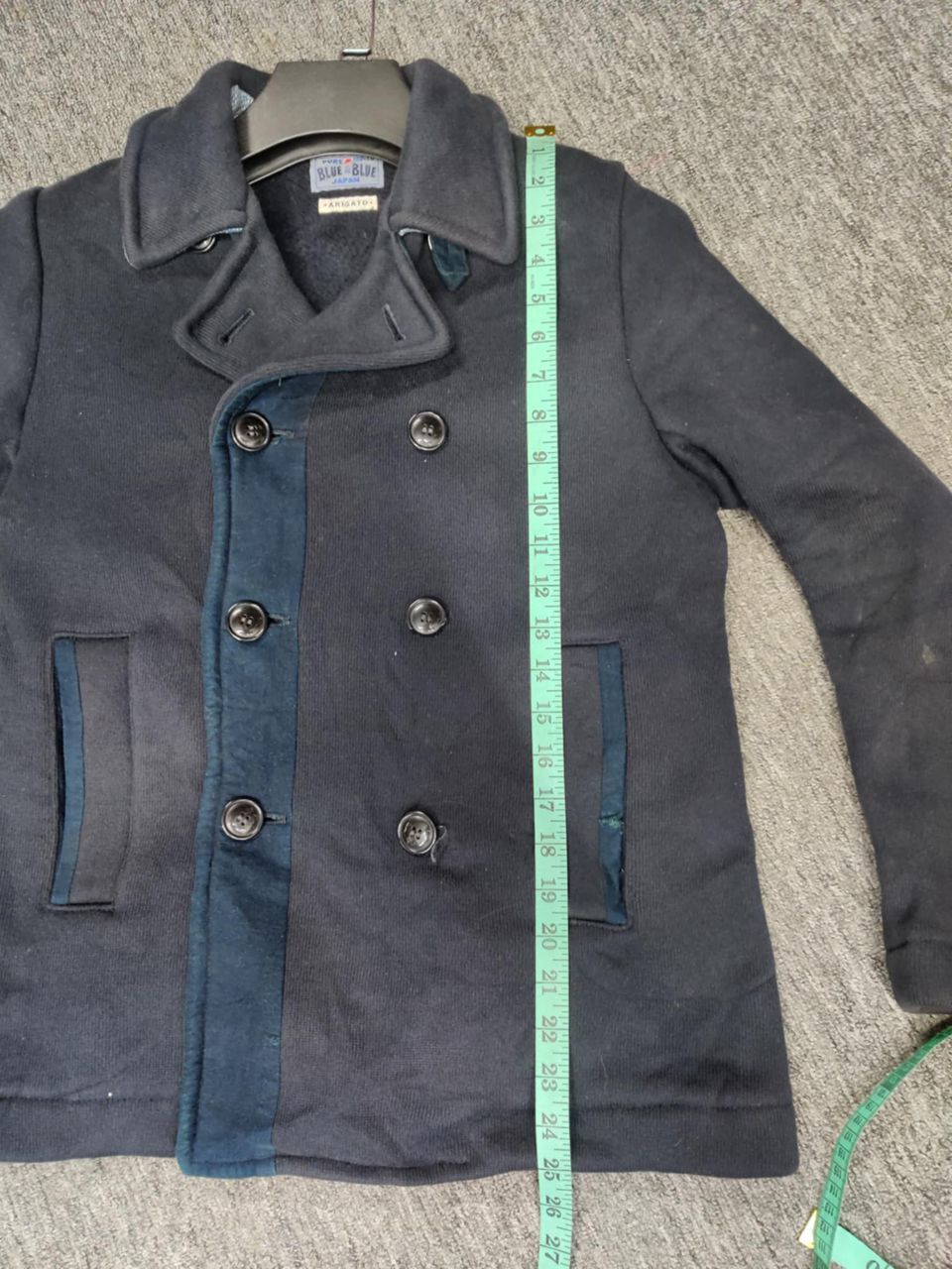 Blue Blue Japan Vintage Blue Blue Japan Arigato Double Breasted Coat Jacket Size US M / EU 48-50 / 2 - 17 Thumbnail