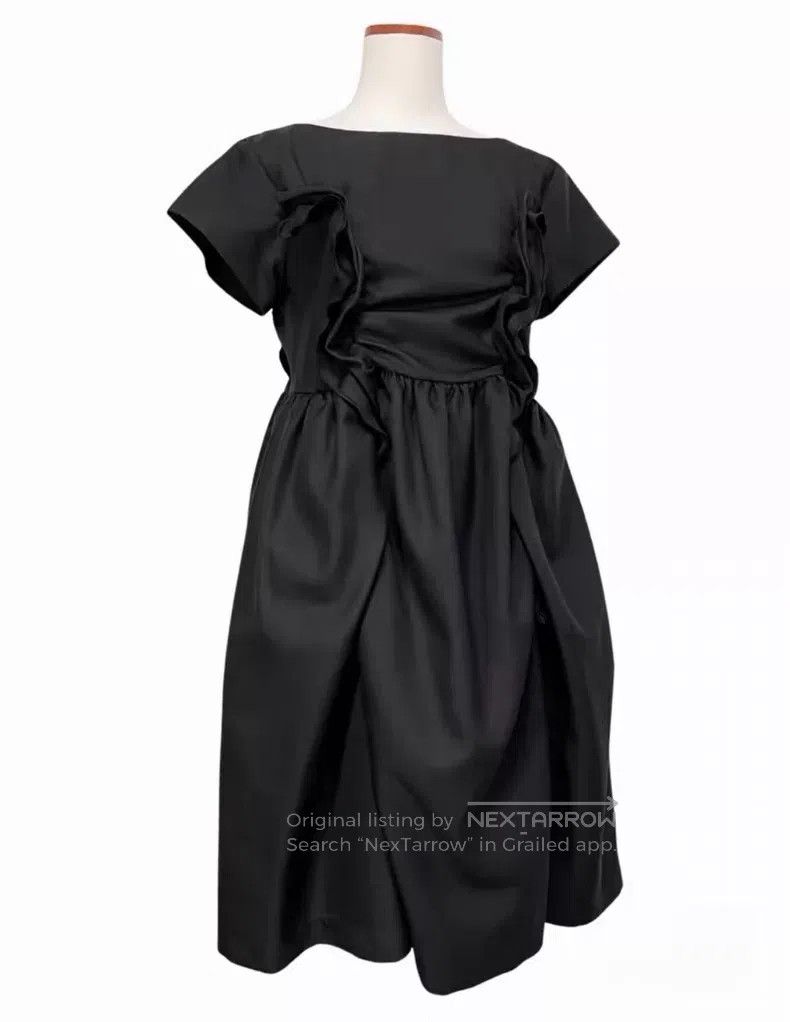 Comme des Garcons Comme Des Garcons Polyester pleated lace ruffle dress Size M / US 6-8 / IT 42-44 - 1 Thumbnail