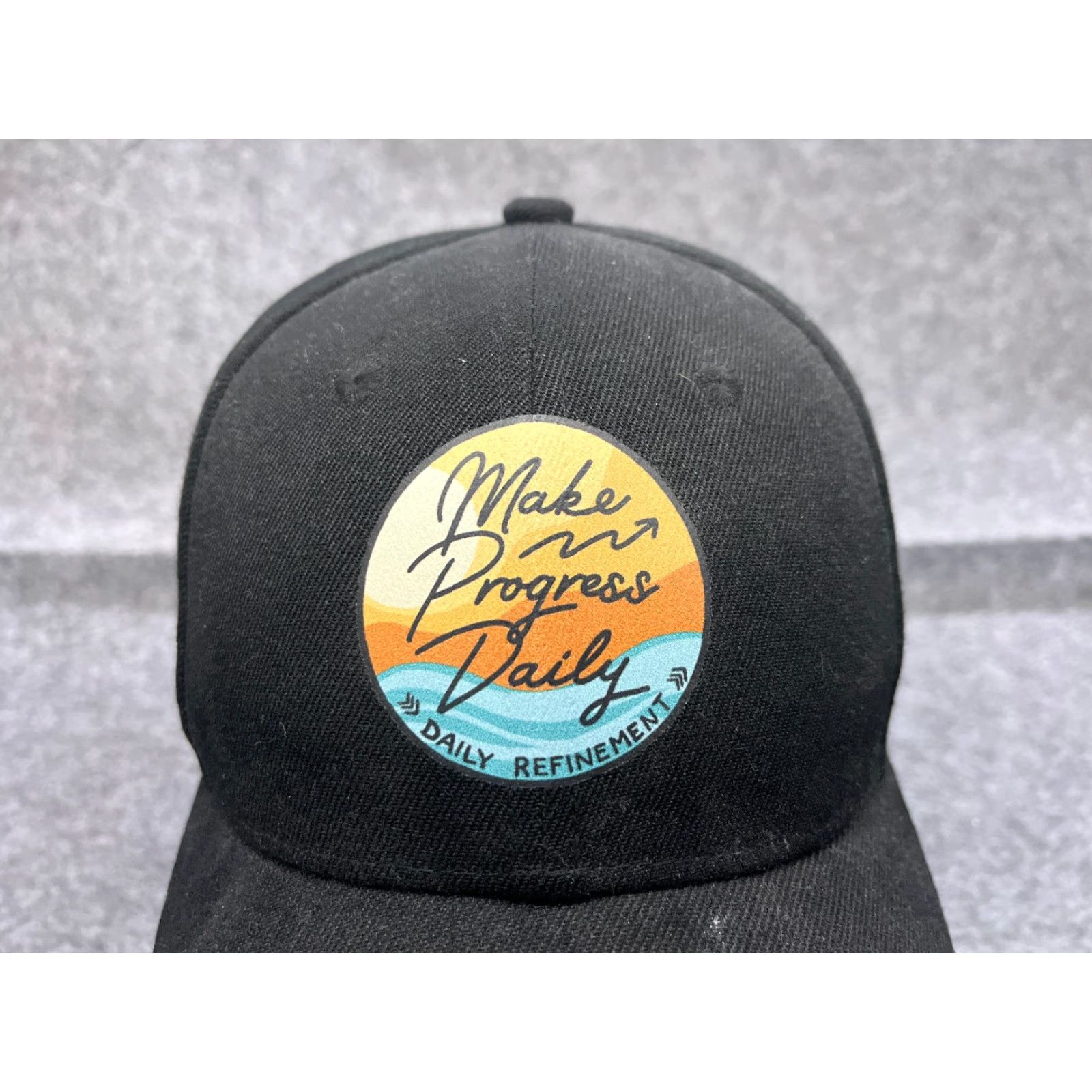 Vintage Make Progress Daily Hat Cap StrapBack Adult One Size Black YT Size ONE SIZE - 2 Thumbnail