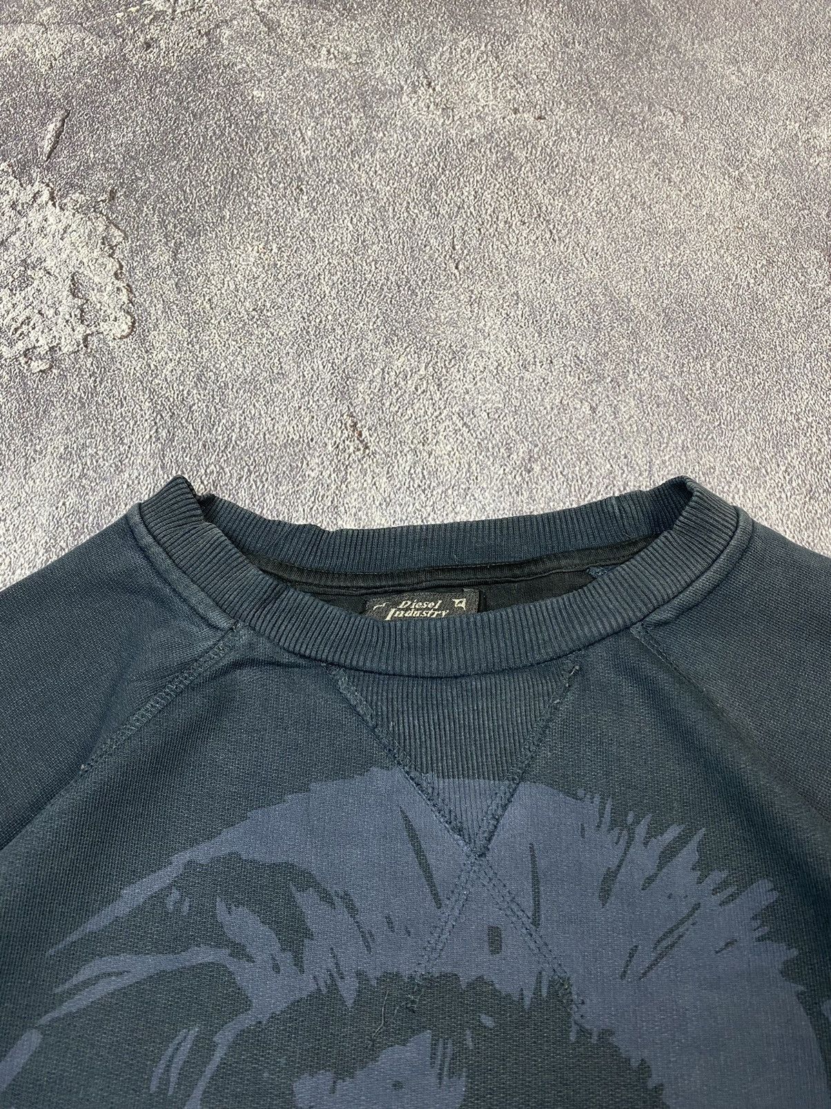 Diesel × Diesel Black Gold Y2K Diesel Industry Punk Big Logo Sweatshirt Vintage Size US L / EU 52-54 / 3 - 4 Thumbnail