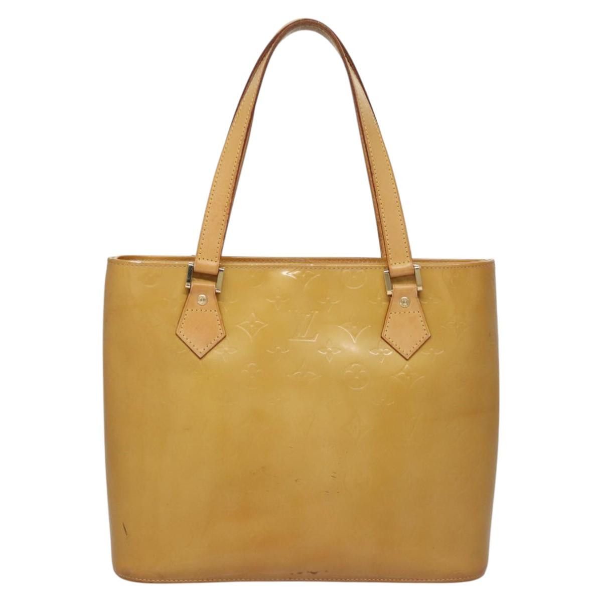 Louis Vuitton LOUIS VUITTON Monogram Vernis Houston Hand Bag Beige M91004 Size ONE SIZE - 2 Thumbnail