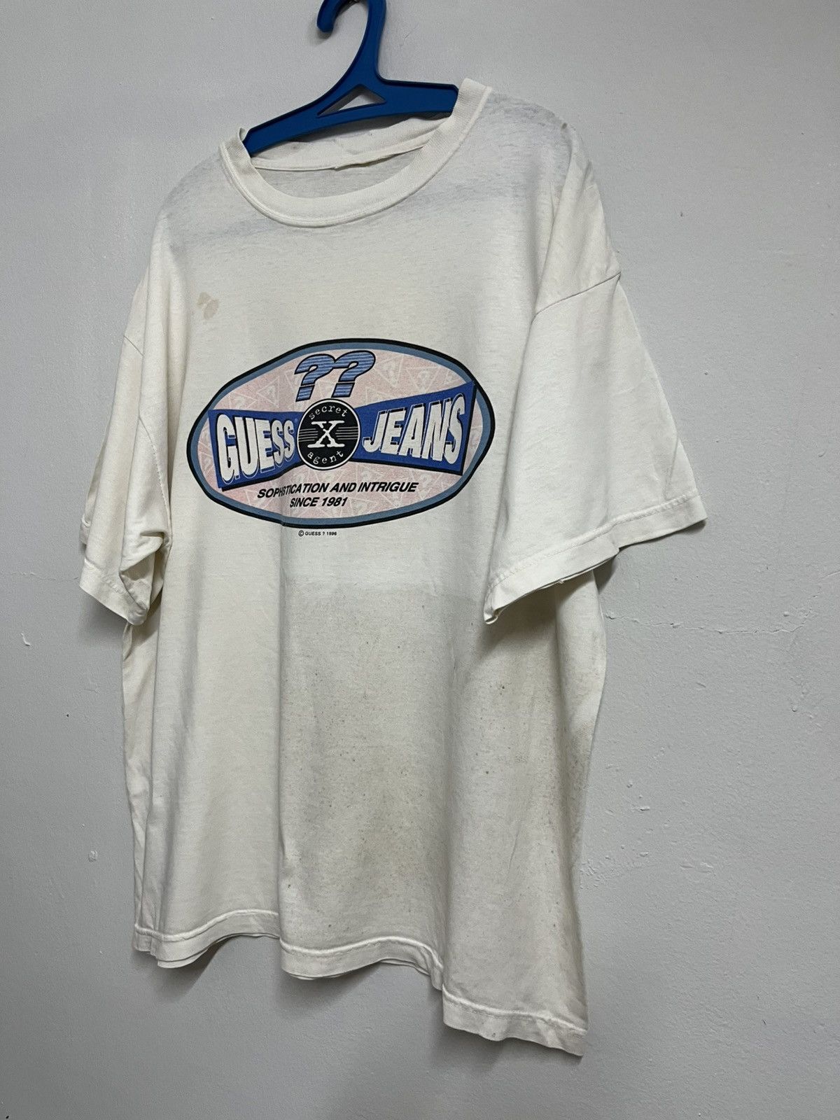 Georges Marciano 💥Vintage 96 SECRET X AGENT Guess Jeans Since 1981 Size US XL / EU 56 / 4 - 3 Thumbnail