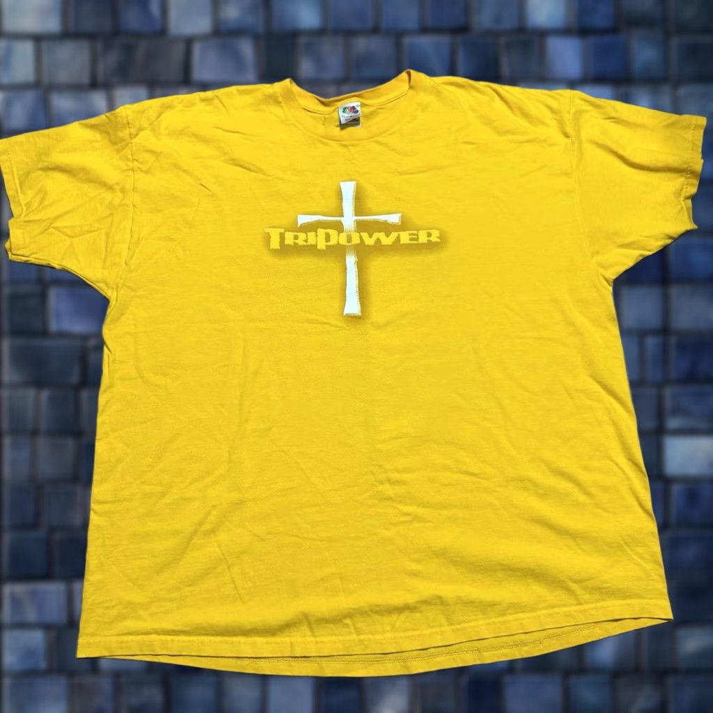 Vintage VINTAGE Jesus Tee Tshirt 90s Tripower Mens 3XL Yellow John 14:6 Tshirt Mens 3XL Yellow 90s Jesus Shirt Mens Size US XXL / EU 58 / 5 - 1 Thumbnail