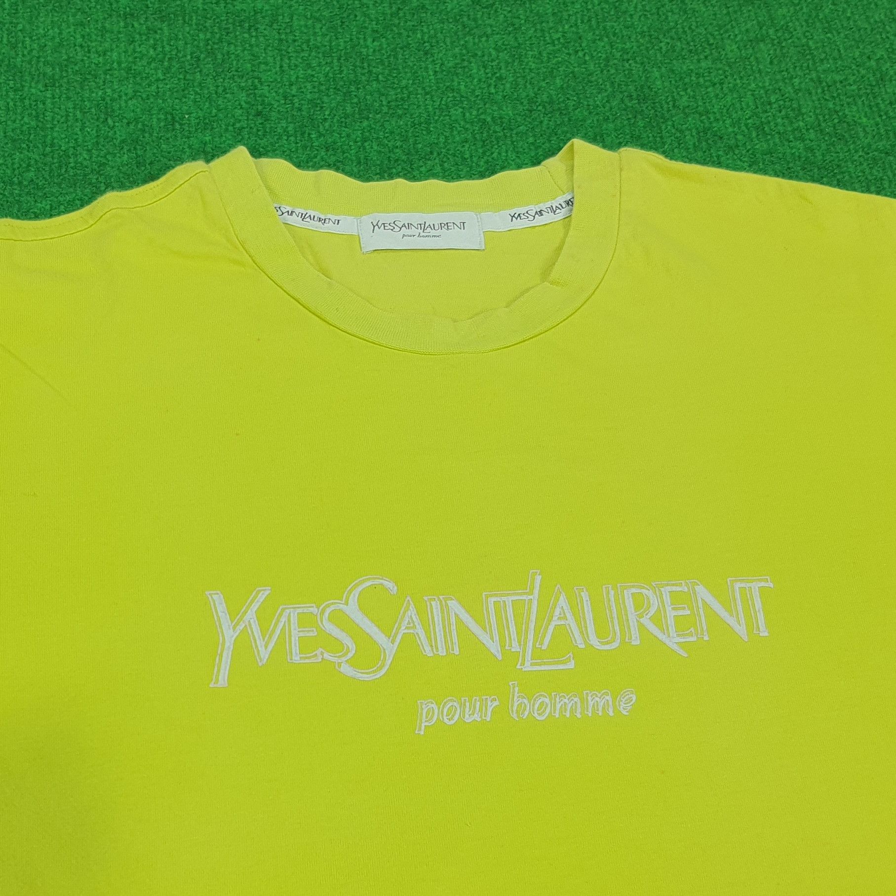 Vintage × Yves Saint Laurent Vintage Yves Saint Laurent YSL Designer Tshirt Size US M / EU 48-50 / 2 - 2 Thumbnail