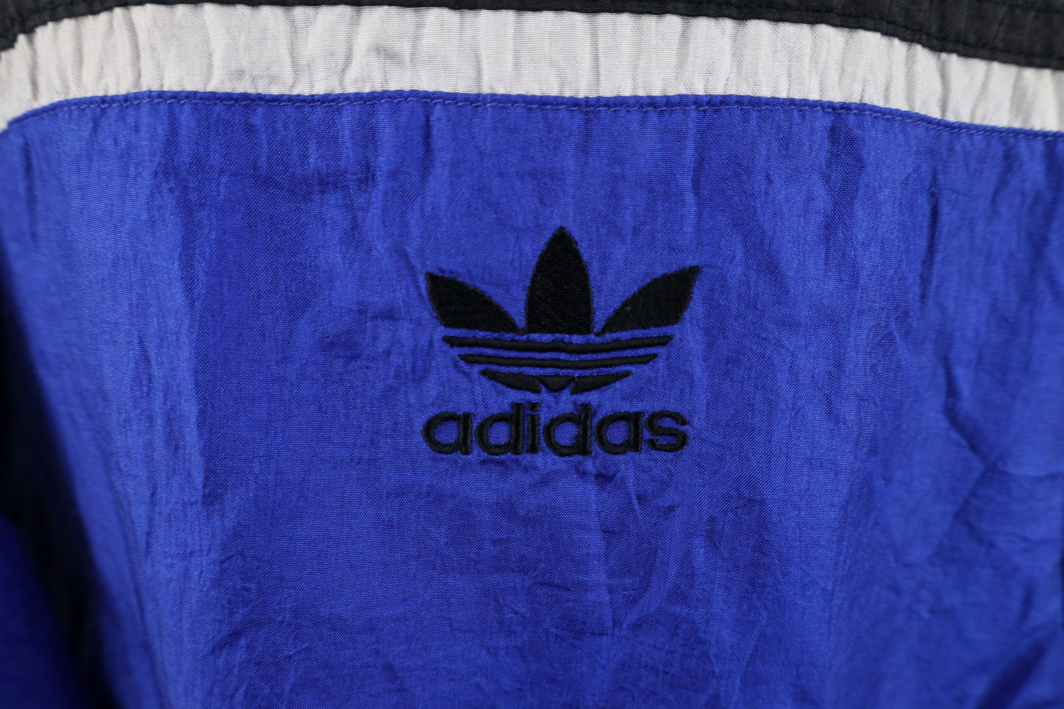 Adidas × Vintage Vintage 90s Adidas Out Striped Half Zip Hooded Anorak Jacket Size US M / EU 48-50 / 2 - 4 Thumbnail