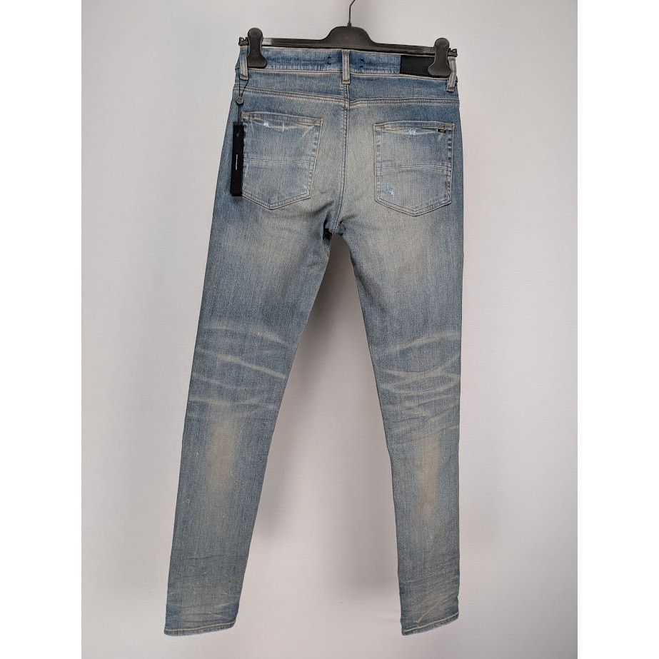 Amiri o1rshd1 Q:2 / Denim Repair Thrasher Jeans in Clay Indigo Size US 32 / EU 48 - 12 Thumbnail