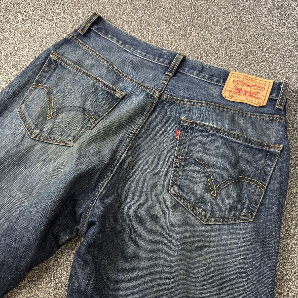 Engineered Garments × Levi's Vintage 90s Levis 559 Baggy Relaxed Straight Denim Jeans W34 Size US 34 / EU 50 - 8 Thumbnail