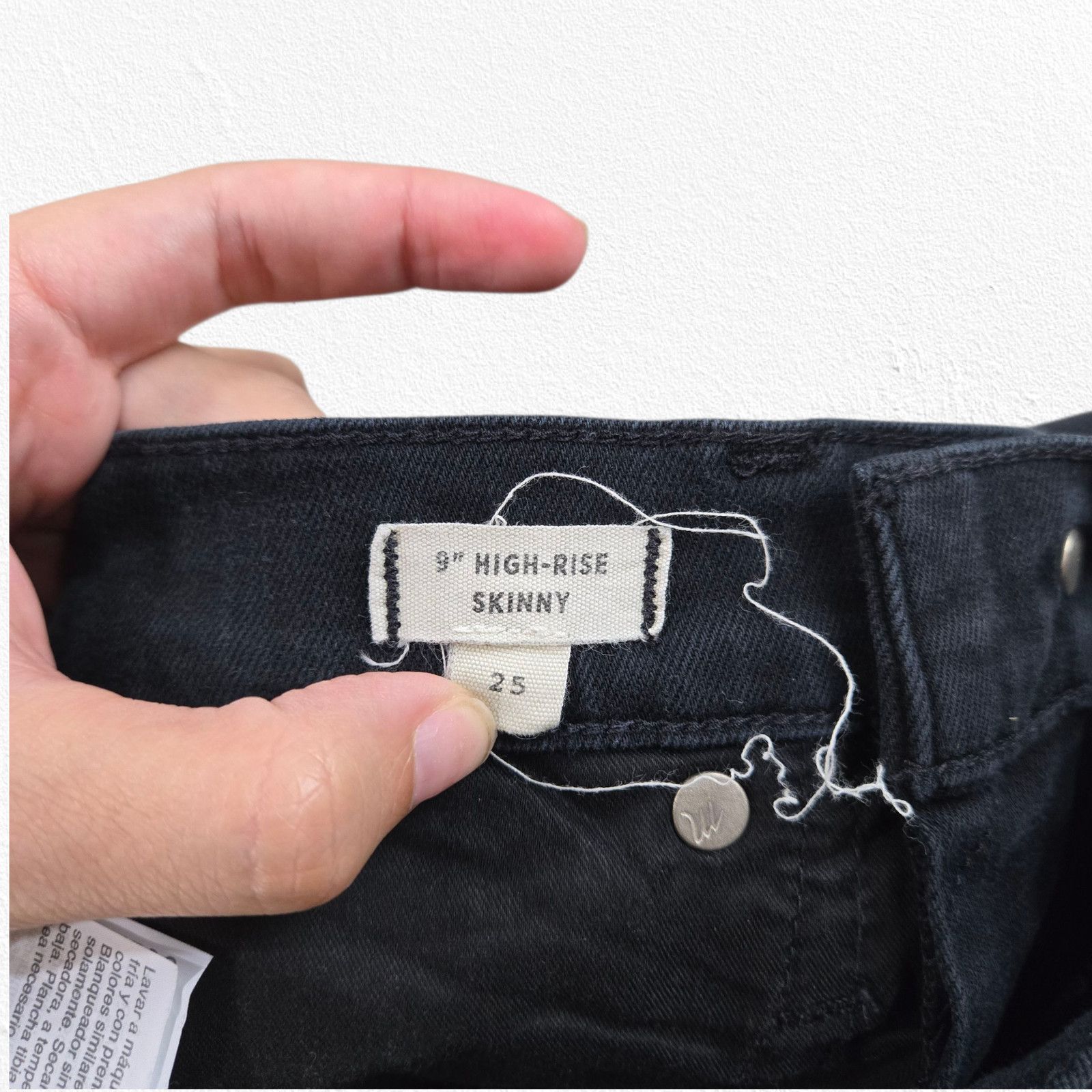 Madewell Madewell 9" High-Rise Skinny Jeans Black Size 25 Size 25" / US 0 / IT 36 - 6 Thumbnail