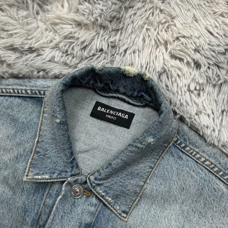Balenciaga Balenciaga Waterfall denim jacket 2502-Nextarrow Size US XS / EU 42 / 0 - 2 Thumbnail