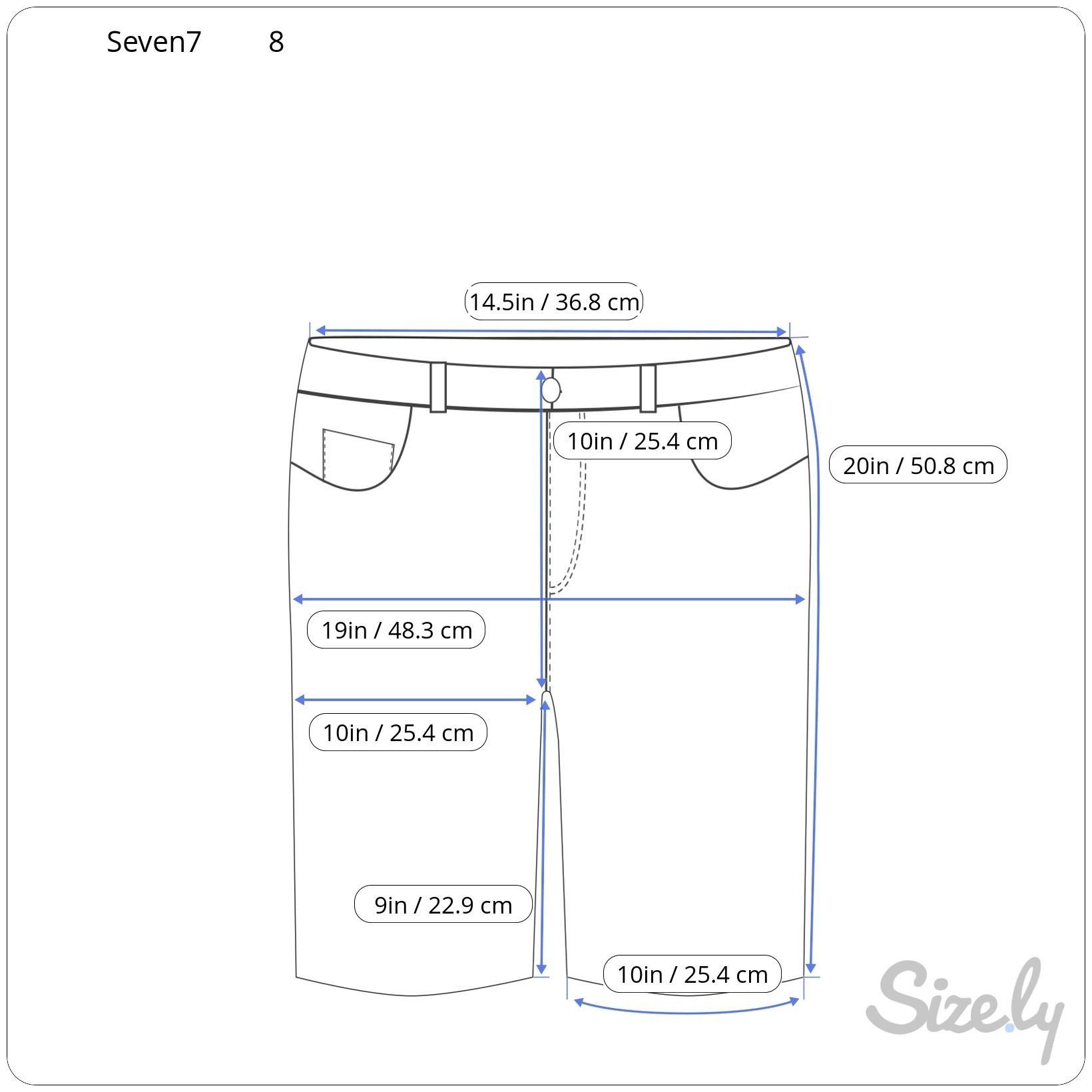 Other Seven7 9" Sunset Bermuda Rolled Cuff Casual Stretch Denim Sh Size 30" / US 8 / IT 44 - 2 Thumbnail