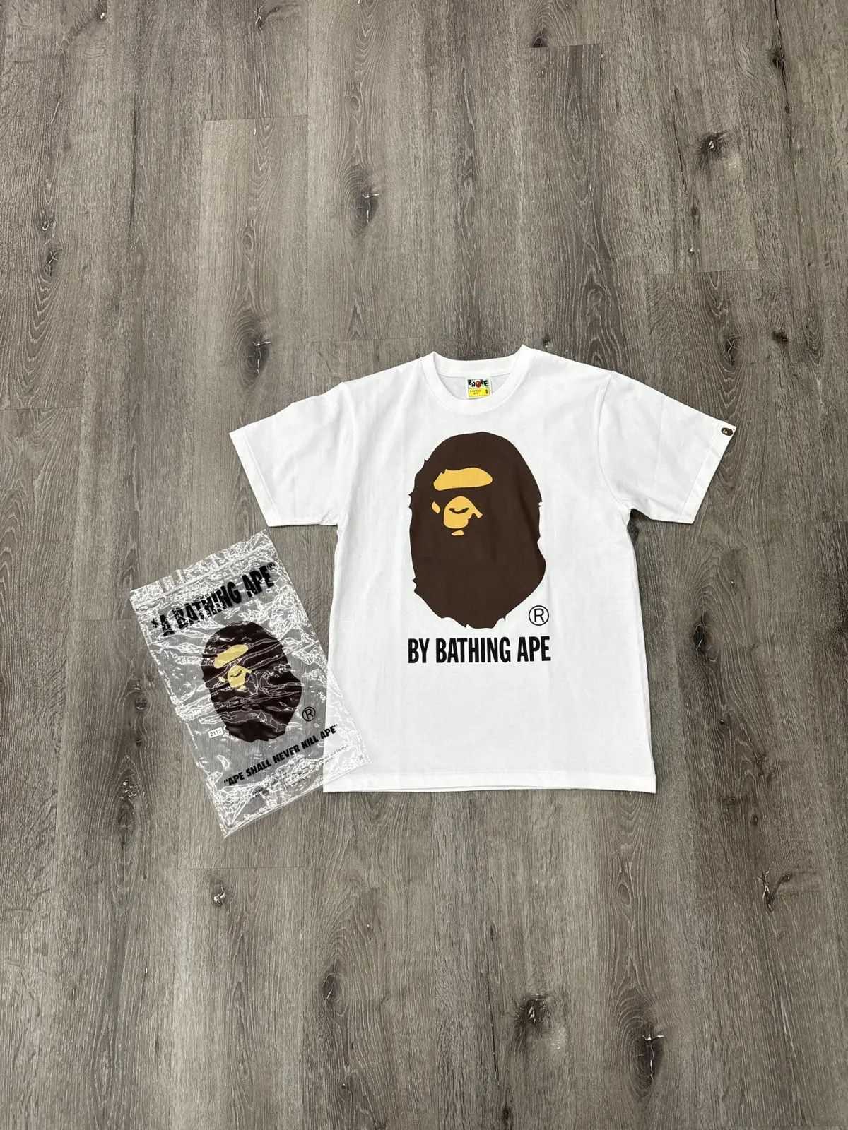 Bape BAPE “By Bathing Ape” Tee (White) / Small Size US S / EU 44-46 / 1 - 1 Thumbnail