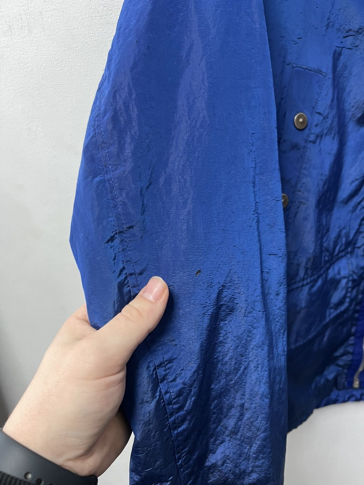 Stone Island Rare Vintage Stone Island Nylon Jacket Metal Blue Mens Size US L / EU 52-54 / 3 - 4 Thumbnail