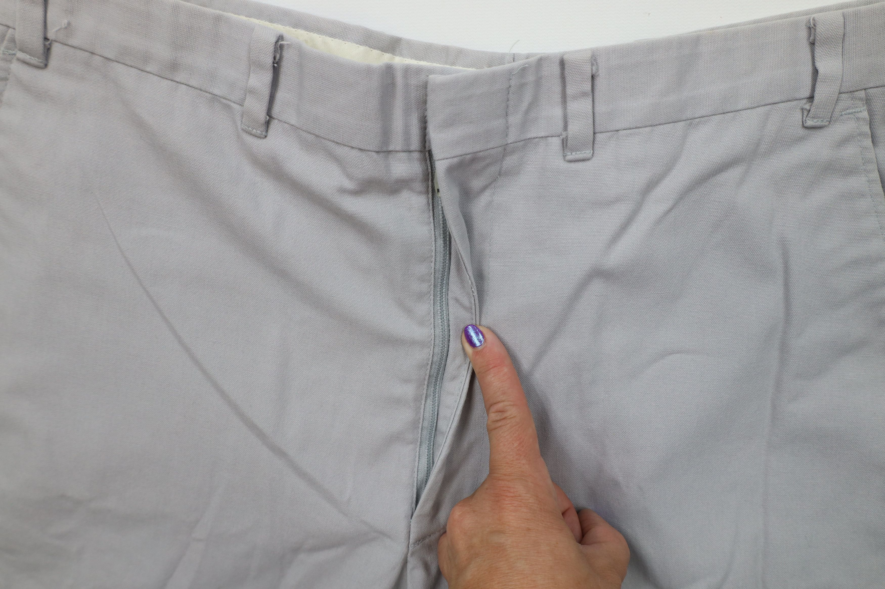 Vintage Vintage 70s Streetwear Wide Leg Chino Pants Trousers Gray Size US 36 / EU 52 - 6 Thumbnail