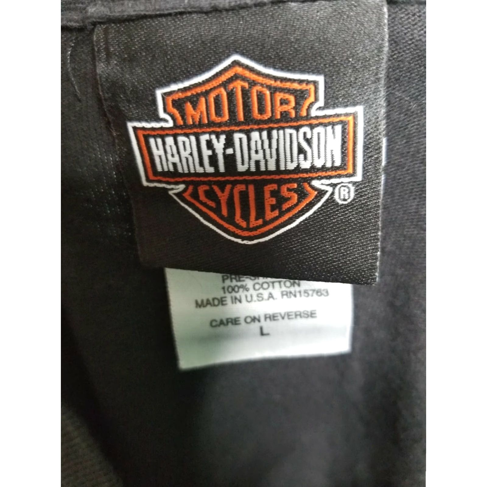 Harley Davidson VINTAGE Harley-Davidson T Shirt Mens Large Black 2002 100 Years Ashland KY Graphic Tee Short Sleeve Crew Neck Motorcycle Heritage Block Print Size US L / EU 52-54 / 3 - 4 Thumbnail