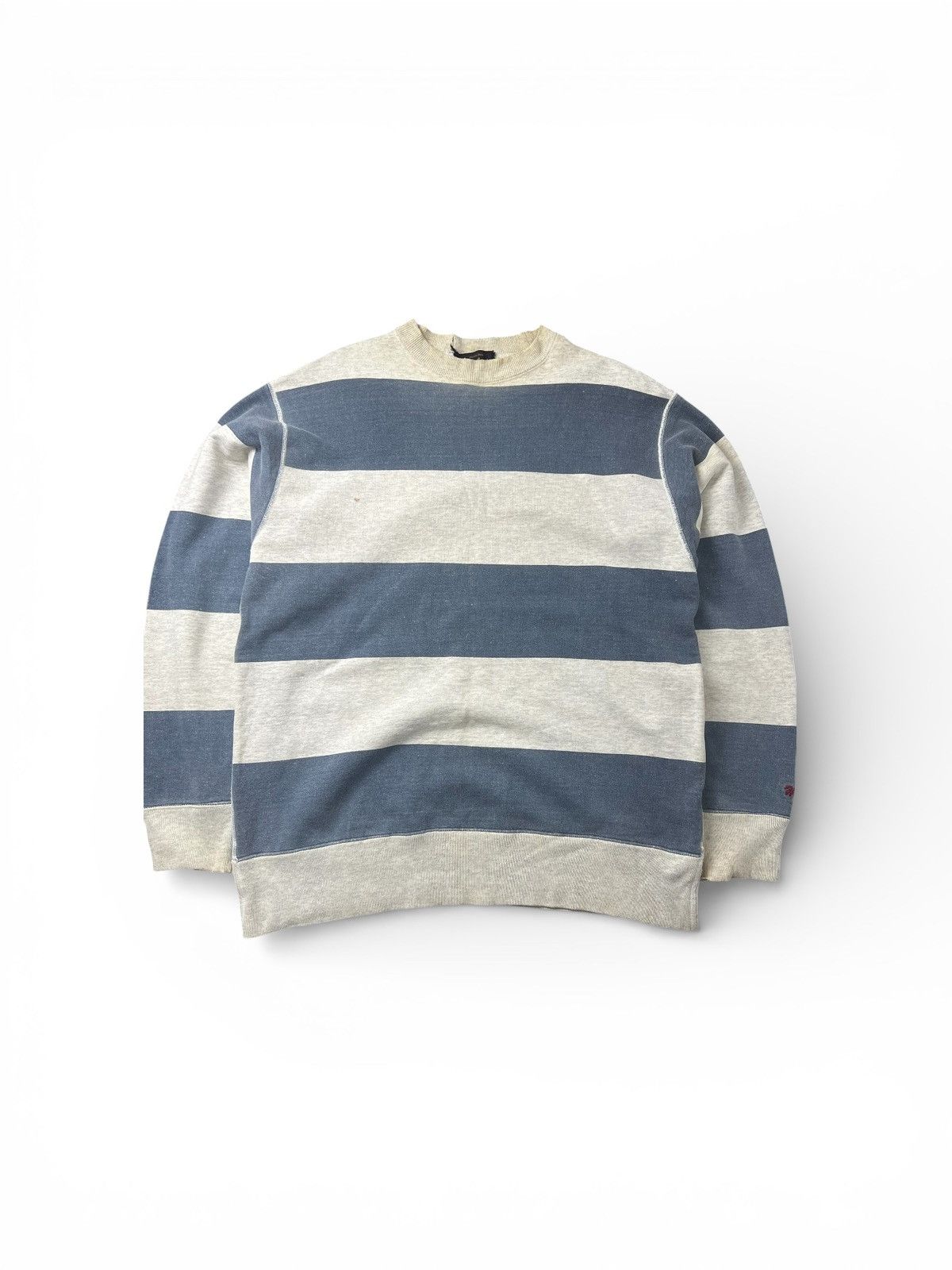 Hysteric Glamour Vtg Distress Hysteric Glamour Stripes Sweatshirt Size US L / EU 52-54 / 3 - 1 Thumbnail