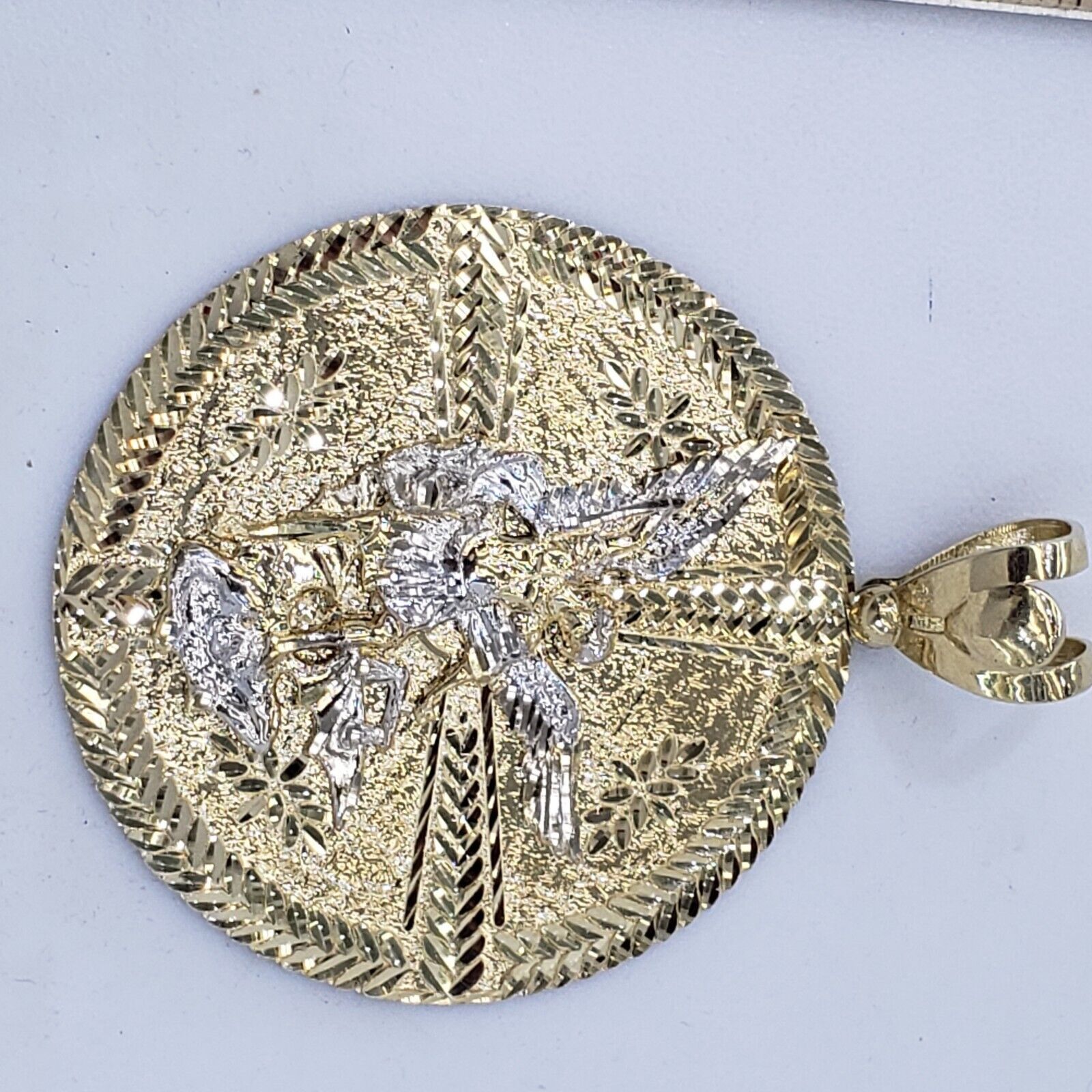 Other Solid 14k Gold saint Michael Pendant Charm Heavy Size ONE SIZE - 12 Thumbnail