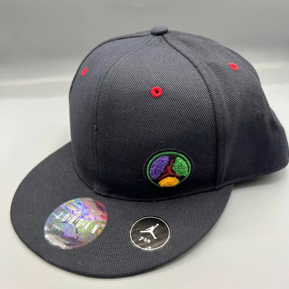Jordan Brand Air Jordan Hat Men 7 3/8 Tri-Color Wheel Jumpman Fitted Cap Size ONE SIZE - 2 Thumbnail