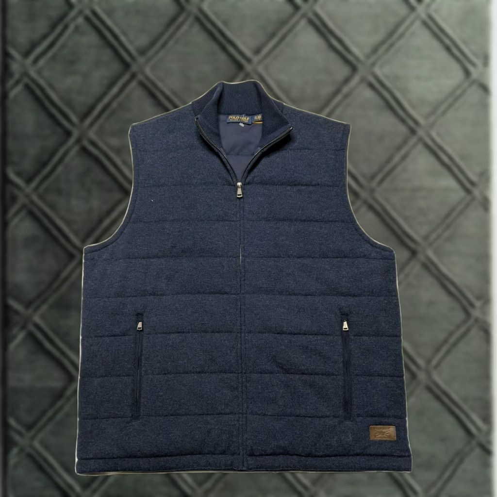 Polo Ralph Lauren Polo Ralph Lauren Insulated Golf Vest Jacket Men XXL 2XL Wind Block Quilted Wool NAVY Size US XXL / EU 58 / 5 - 1 Thumbnail